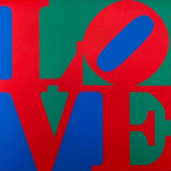 Libro del Amor (Rojo/Azul/Verde), escultura mural de aluminio