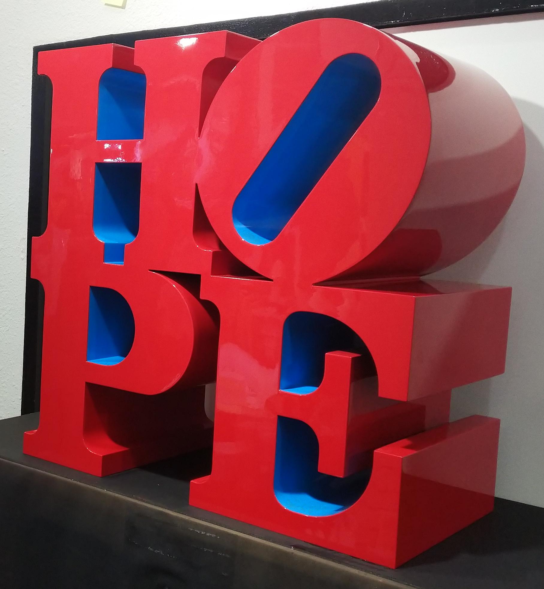 robert indiana hope red/blue