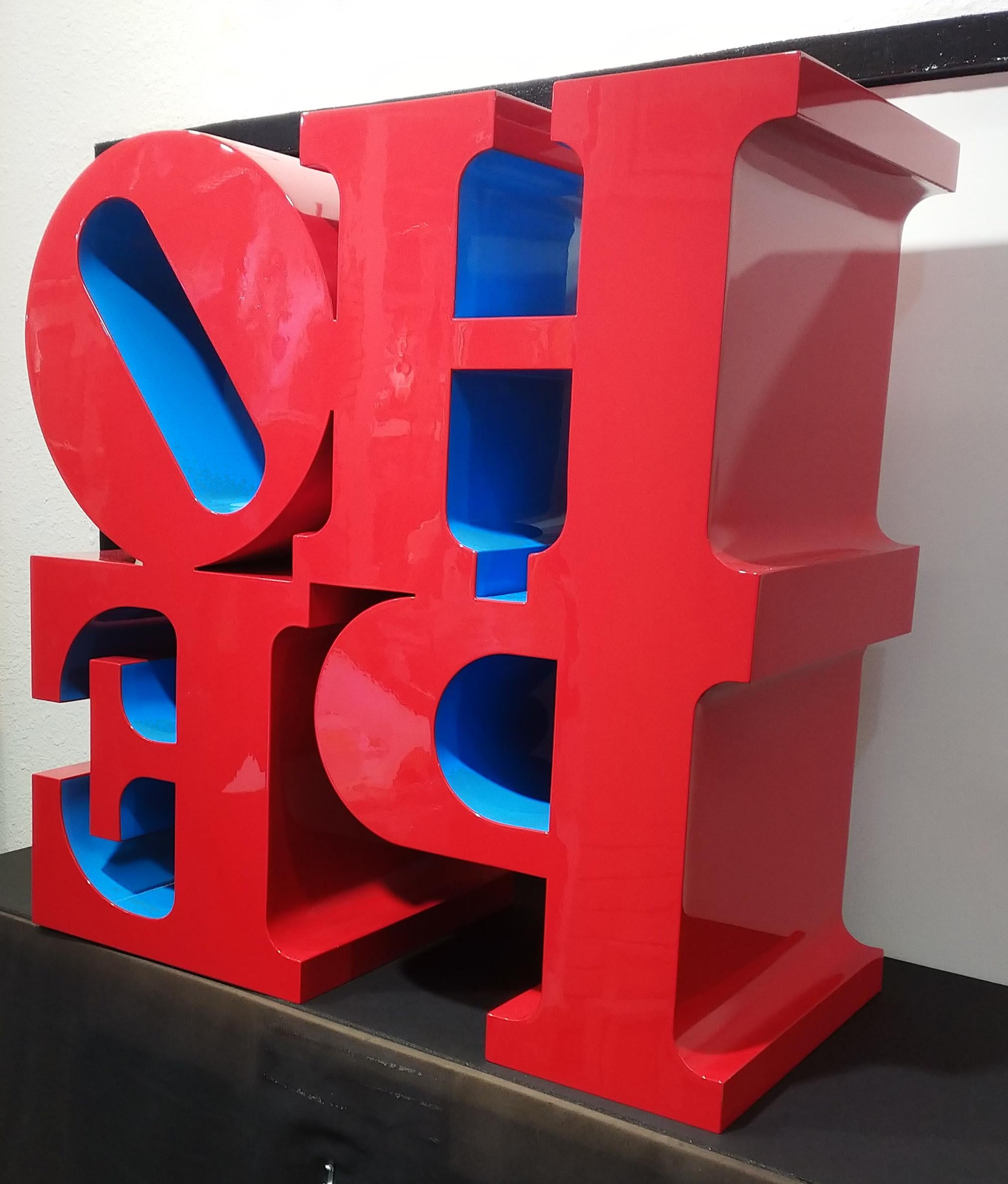 Painted aluminum sculpture.   Measures 36 x 36 x 18 inches.   Stamped 'R. Indiana' with edition and date.  Edition VIII/VIII.

Artwork is in excellent condition.  All reasonable offers will be considered.


About the Artist: Robert Indiana