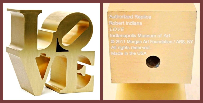 LOVE (gold)' (Authorized Replica), 2009 – Robert Indiana