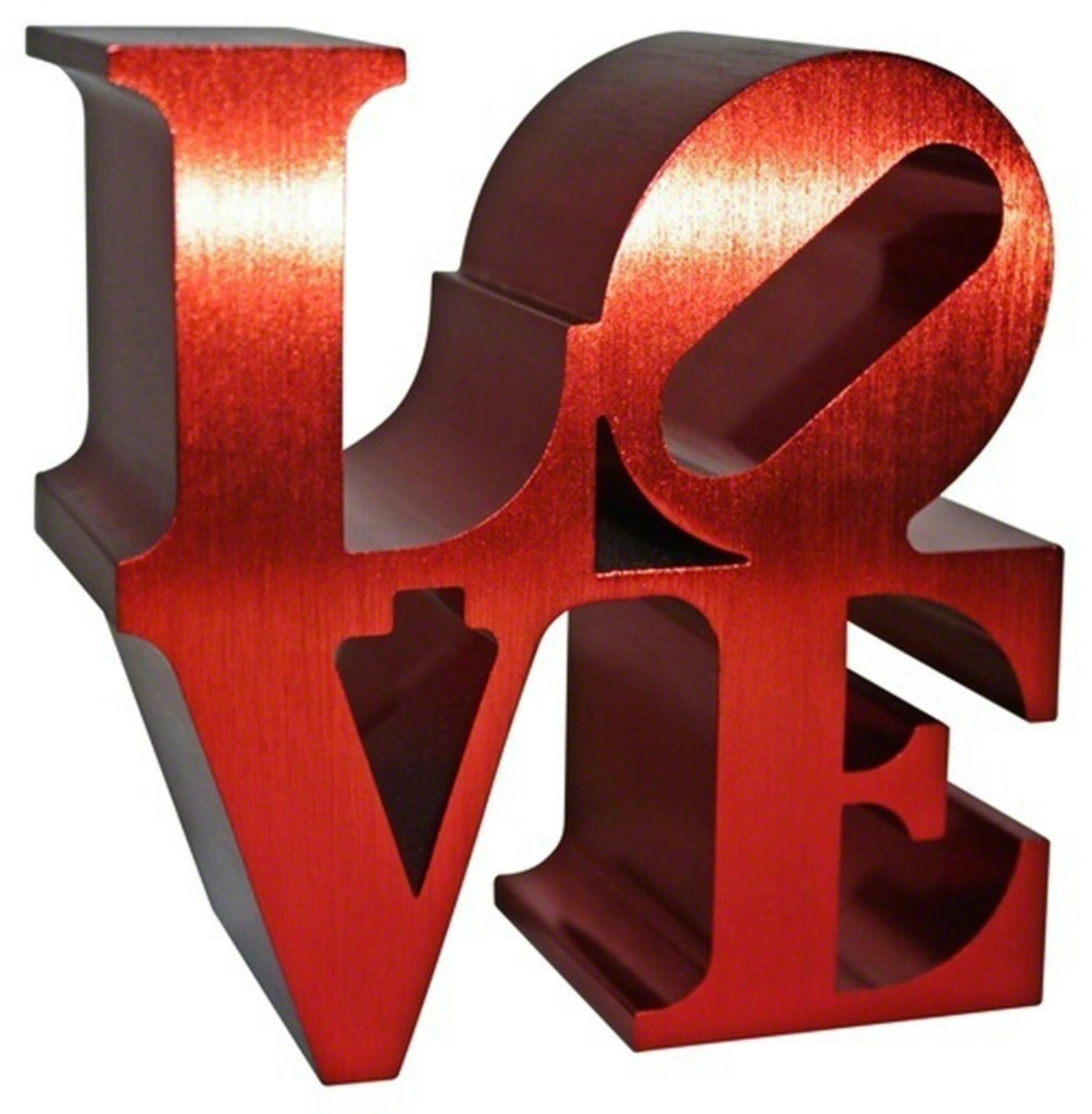 Robert Indiana Abstract Sculpture - LOVE replica sculpture Artist Copyright Indianapolis Museum & Foundation Stamped