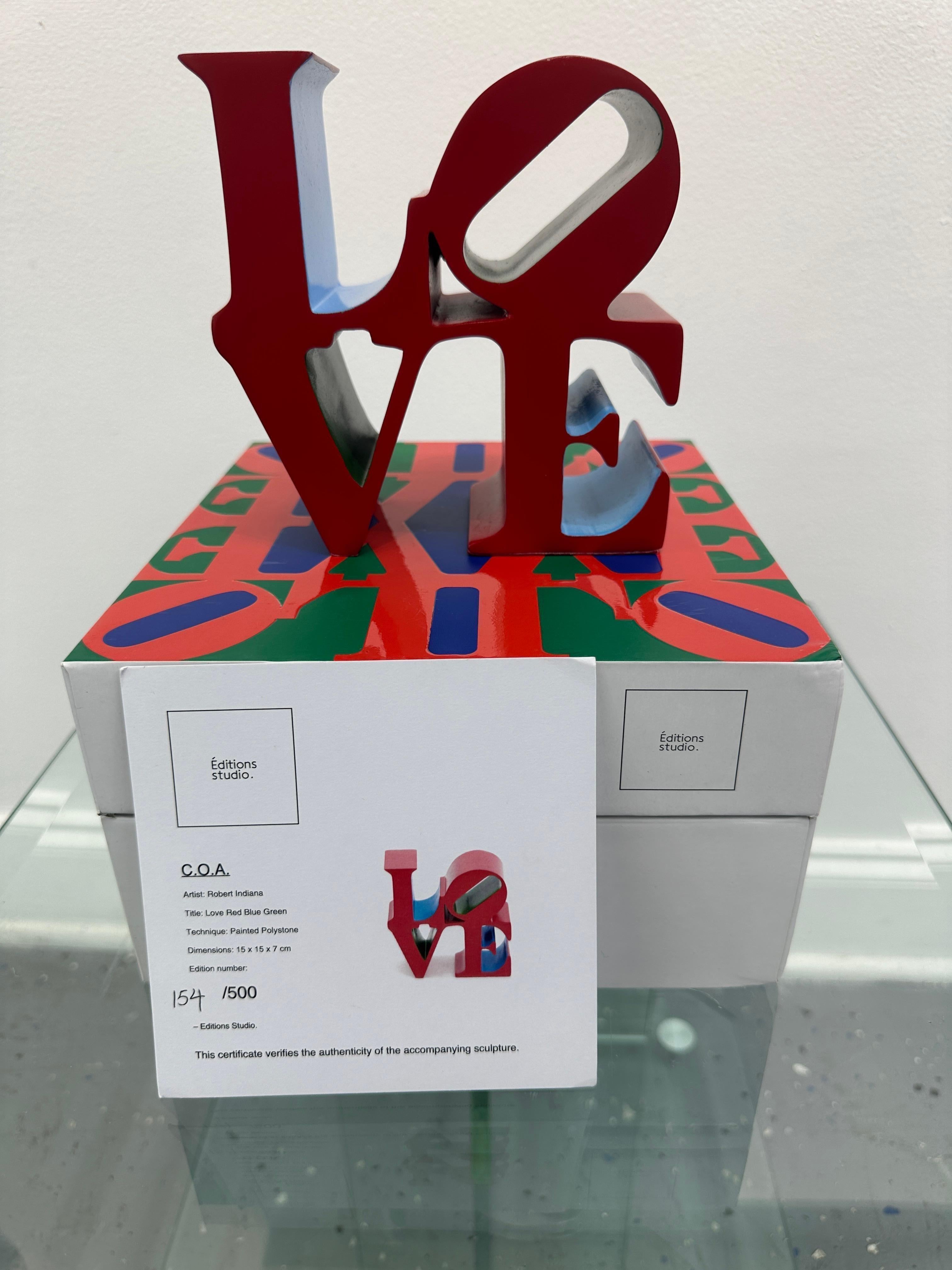 Robert Indiana LOVE Red Green & Blue 2