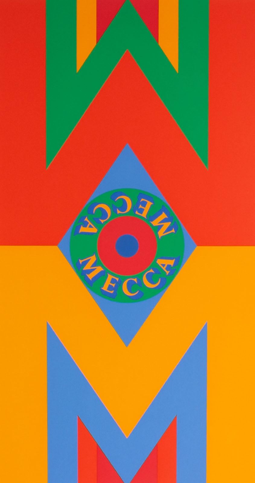 Robert Indiana Signed 1977 “Mecca II” Limited Edition Serigraph 2