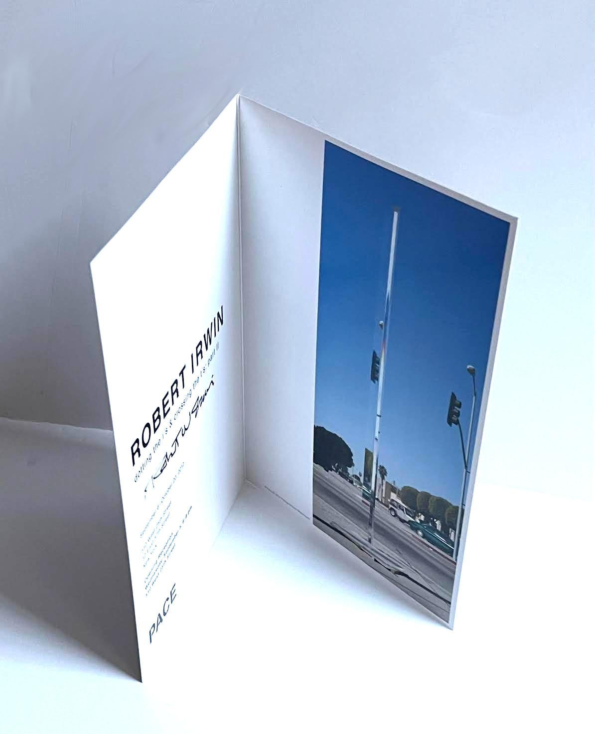 Fold-out PACE Gallery invitation (hand signed by Robert Irwin) For Sale 1