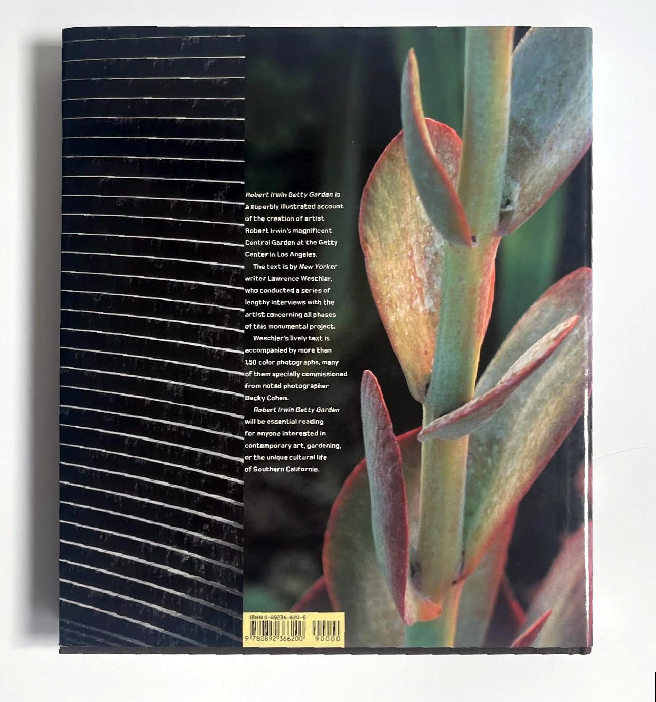 Monograph: Robert Irwin Getty Garden (hand signed and inscribed by Robert Irwin) For Sale 2