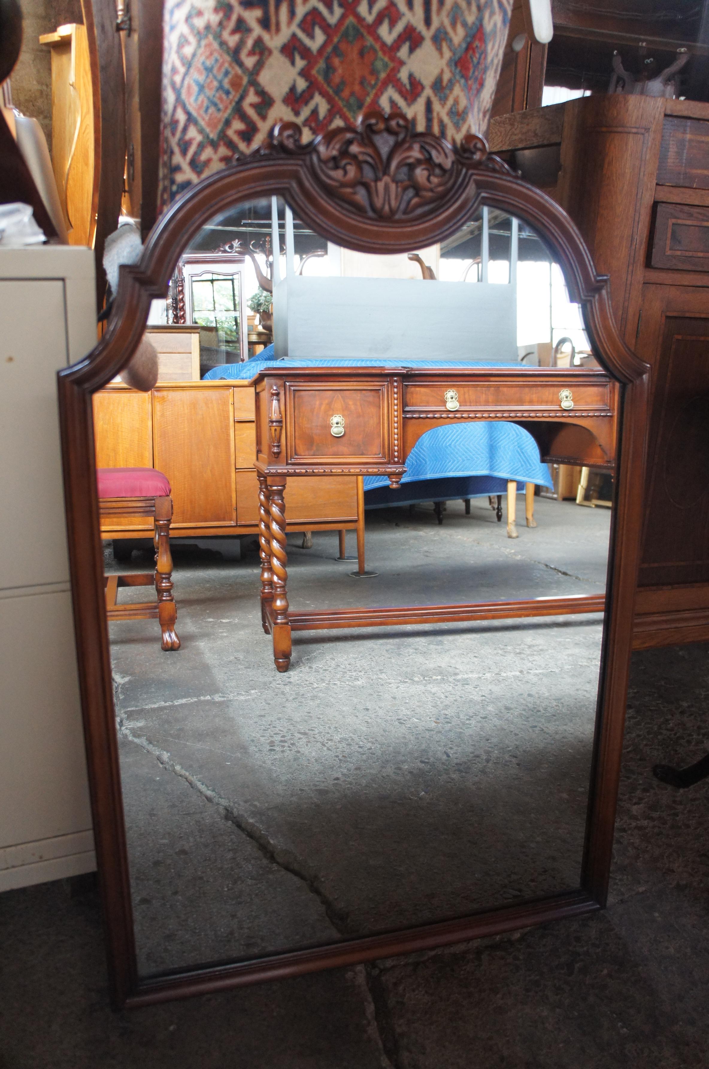 Robert Irwin Antique Jacobean Revival Walnut Dressing Table & Mirror with Bench 5