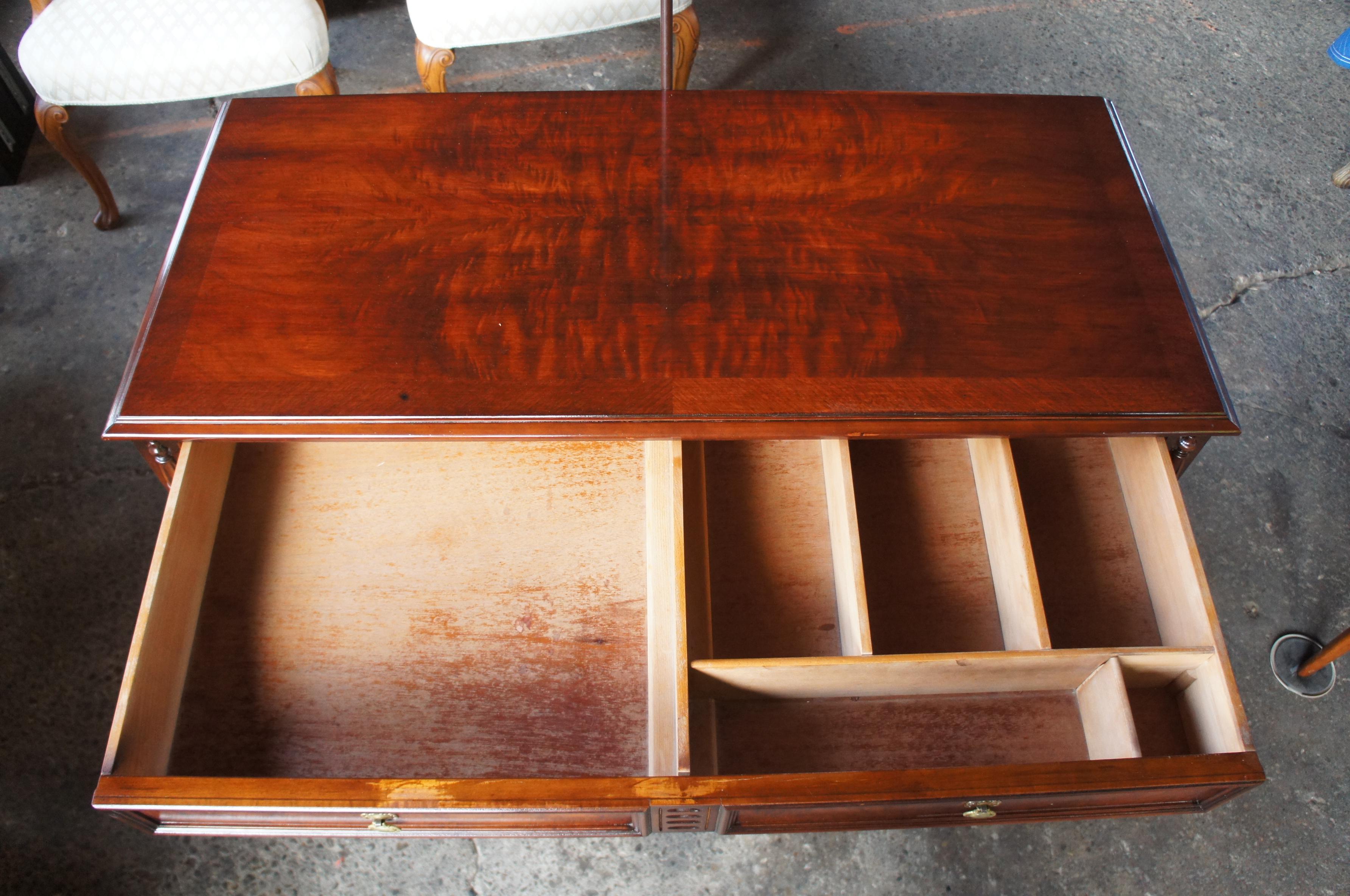Robert Irwin Furniture Co. Antique Jacobean Revival Walnut Dresser and Mirror 3