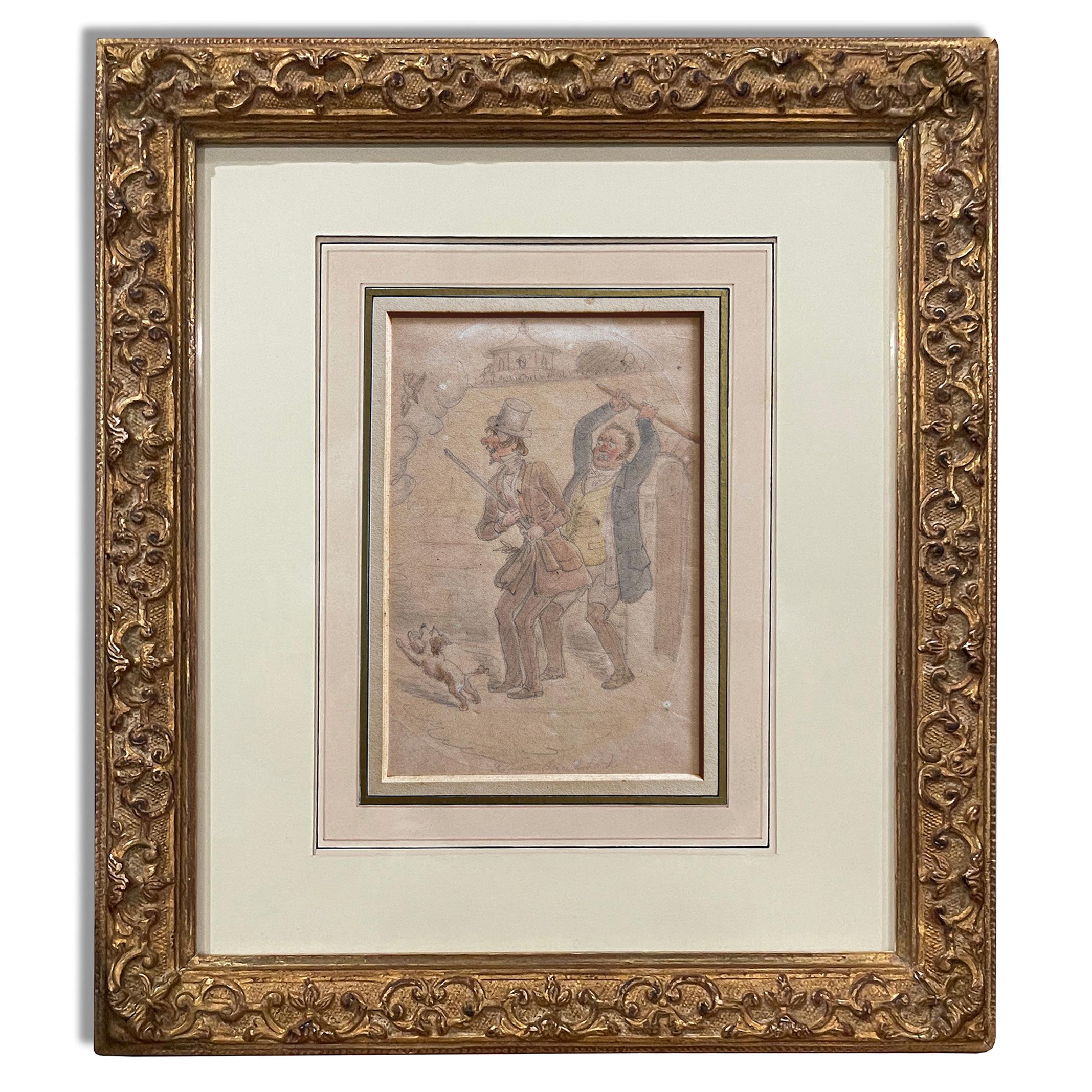 British Robert Isaac CRUIKSHANK – Watercolor For Sale