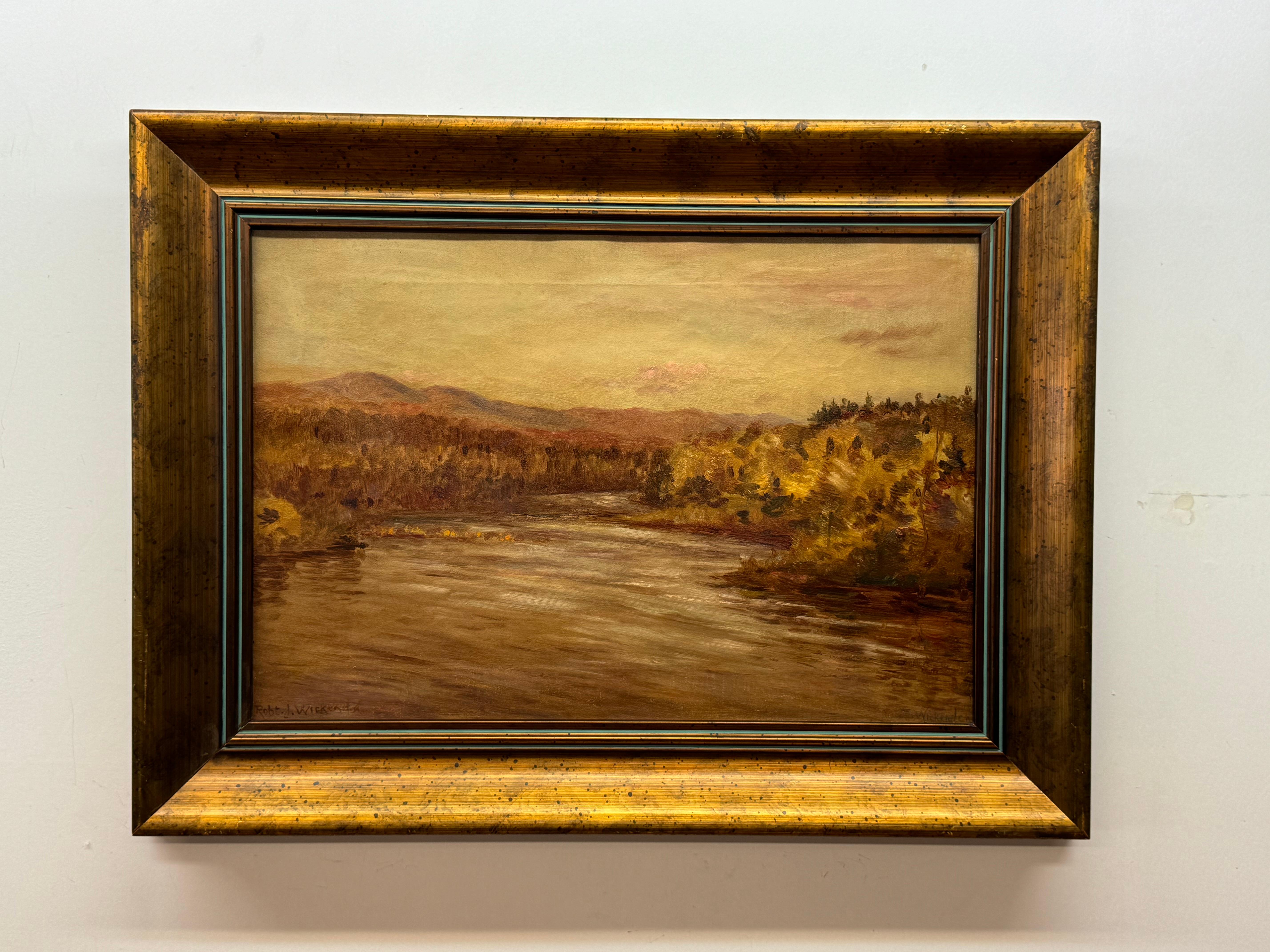 Robert J Wickenden 1861 – 1931 Canadian landscape of marshes.
Oil on canvas
Signed
15 x 22 unframed, 21.25 x 28.25 framed
