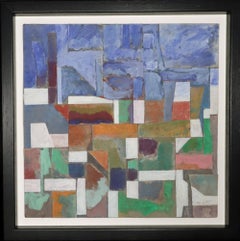 Robert J. Wirth Collage Painting, Titled "Landscape"