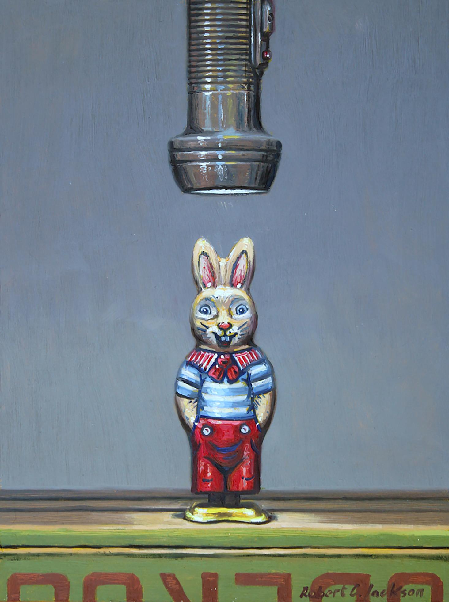 Still-Life Painting di Robert Jackson - ATTENTION SEEKER - Realismo / Umorismo / Giocattolo