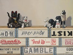 CATS AND DOGS - Realism / Humorous Still Life / Contemporary / Monochromatic