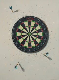 OUT OF PRACTICE - Trompe L'Oeil / Zeitgenössischer Realismus / Dartscheibe / Spiele