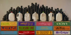 Phases of The Milk, Contemporary Realist Painting, Oreos, Cookies, Trompe l'oeil