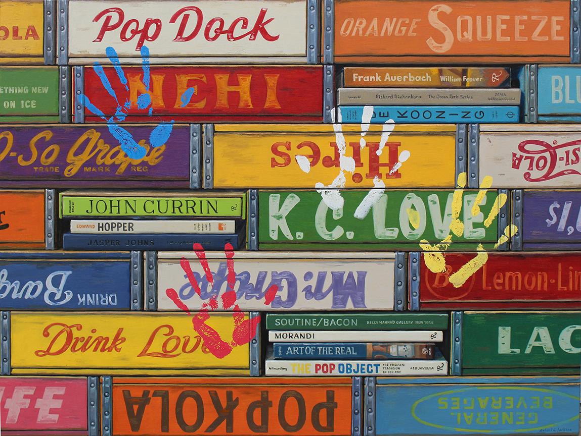 Robert Jackson Still-Life Painting - POP AND ART - Contemporary Still Life Realism / Pop Art / Trompe l'oeil