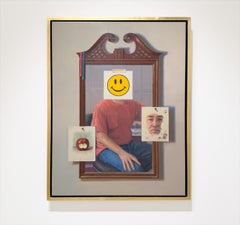 PUTTING ON A HAPPY FACE - Realismo, Figurativo, Self-Portrait