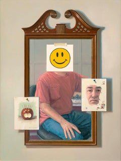 PONER UNA CARA FELIZ - Realismo, Figurativo, Autorretrato