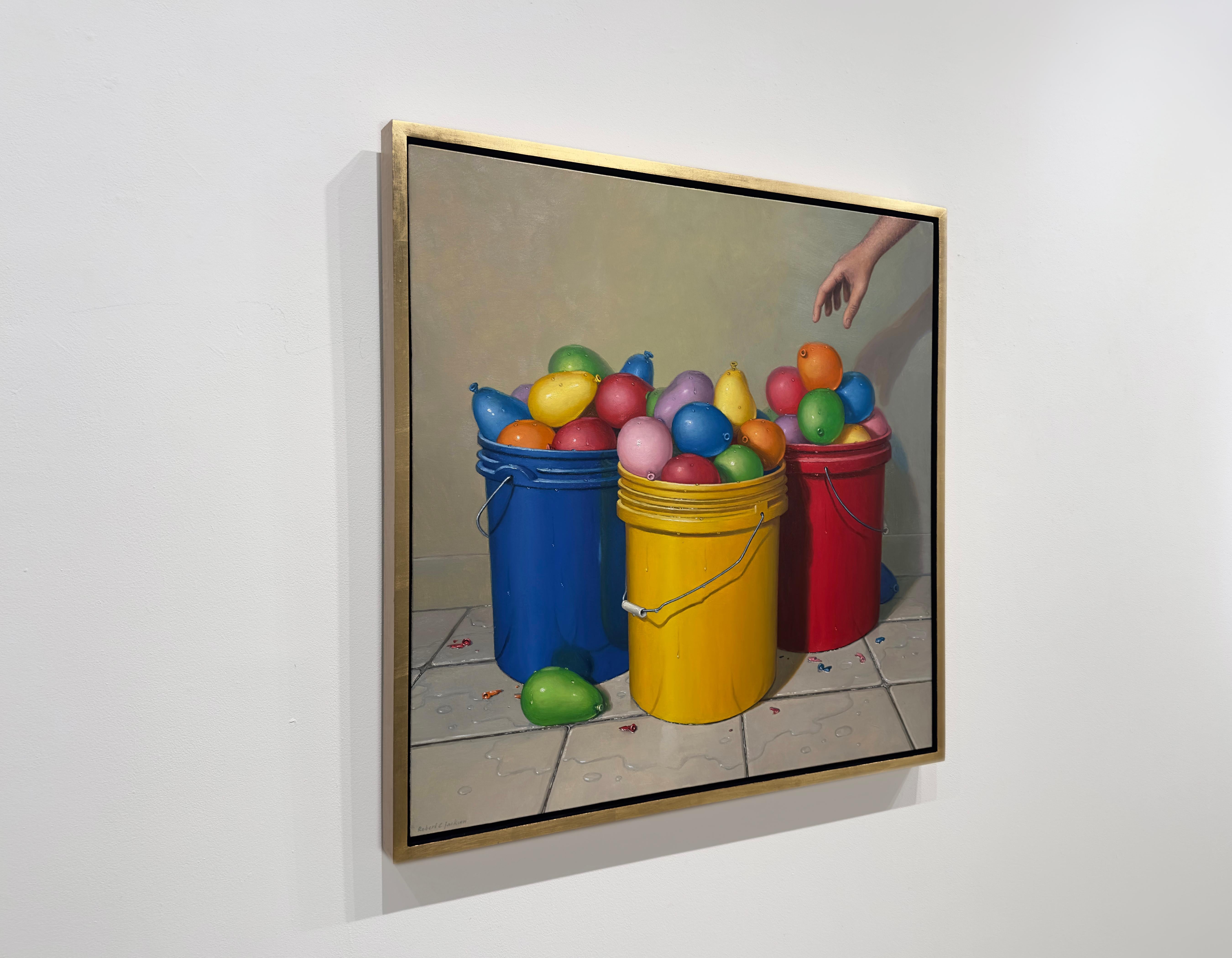 READY - Realismus / Ölgemälde / Contemporary / Humor / Luftballons (Zeitgenössisch), Painting, von Robert Jackson