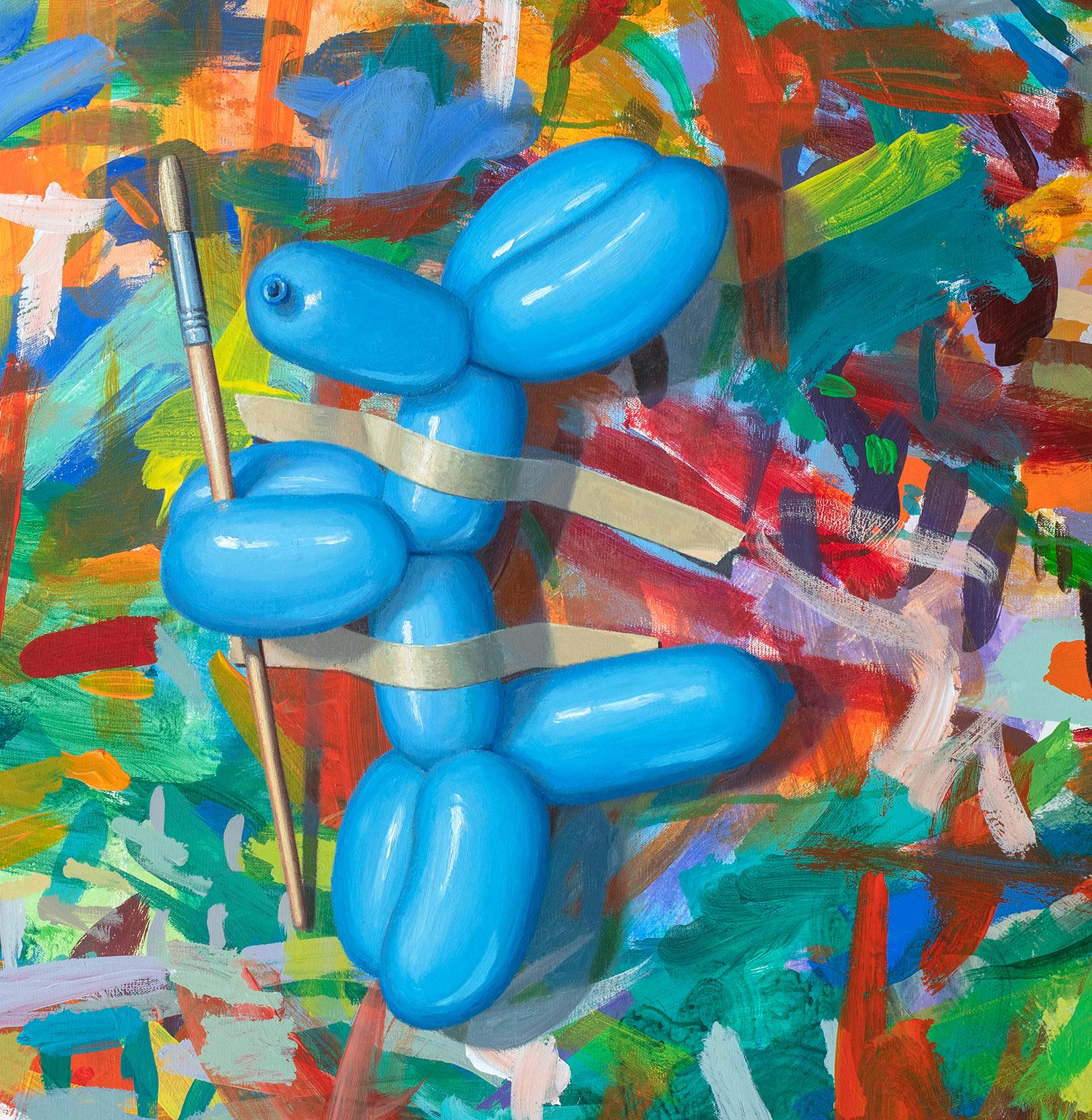 balloon splatter painting