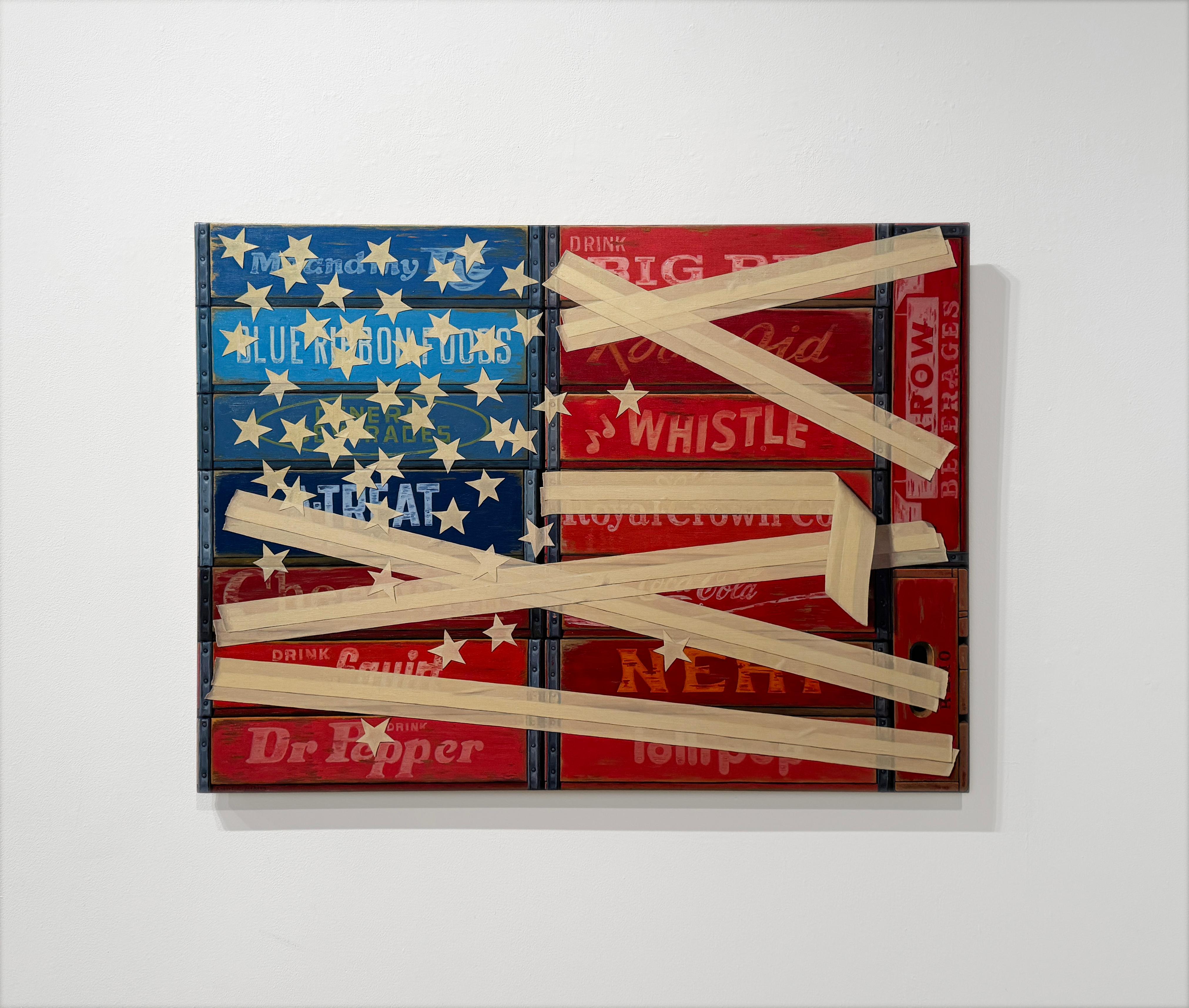 SHAKE UP - Bandiera / Americana / Realismo - Painting di Robert Jackson