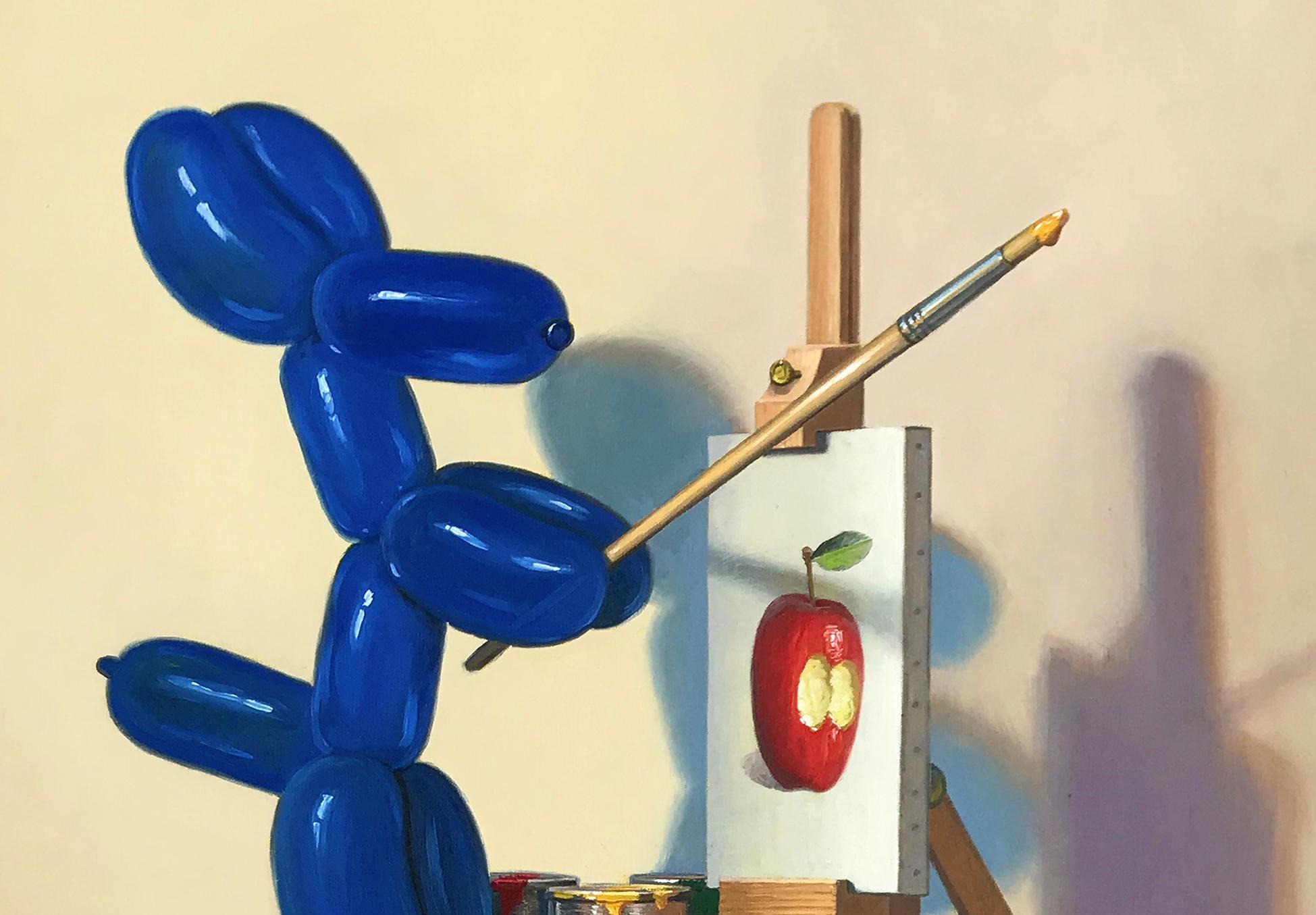 realistic balloon dog drawing