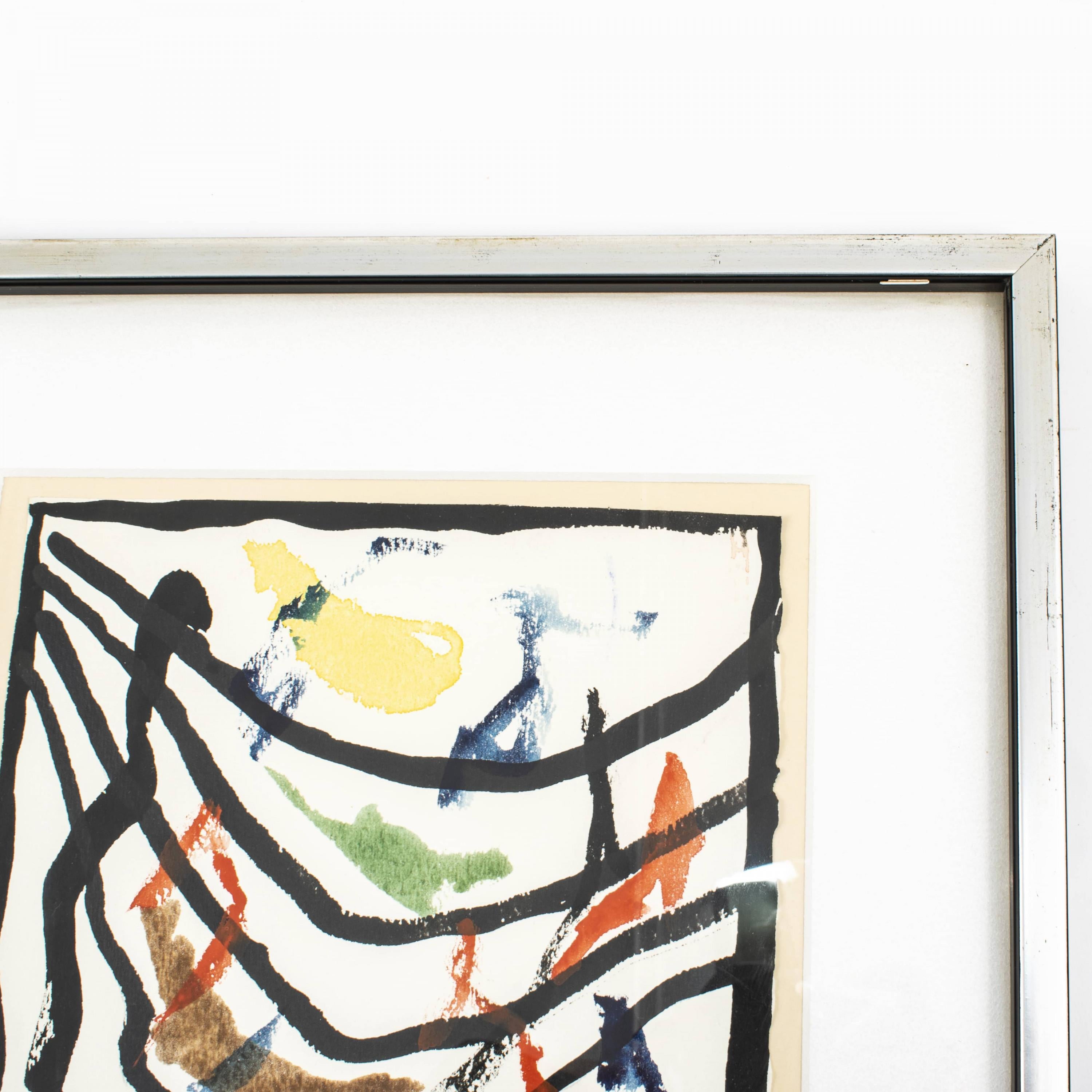European Robert Jacobsen, Watercolor on Paper