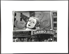 Vintage Greta Garbo at the Astor Theater, Black and White Photograph by Robert Jansen