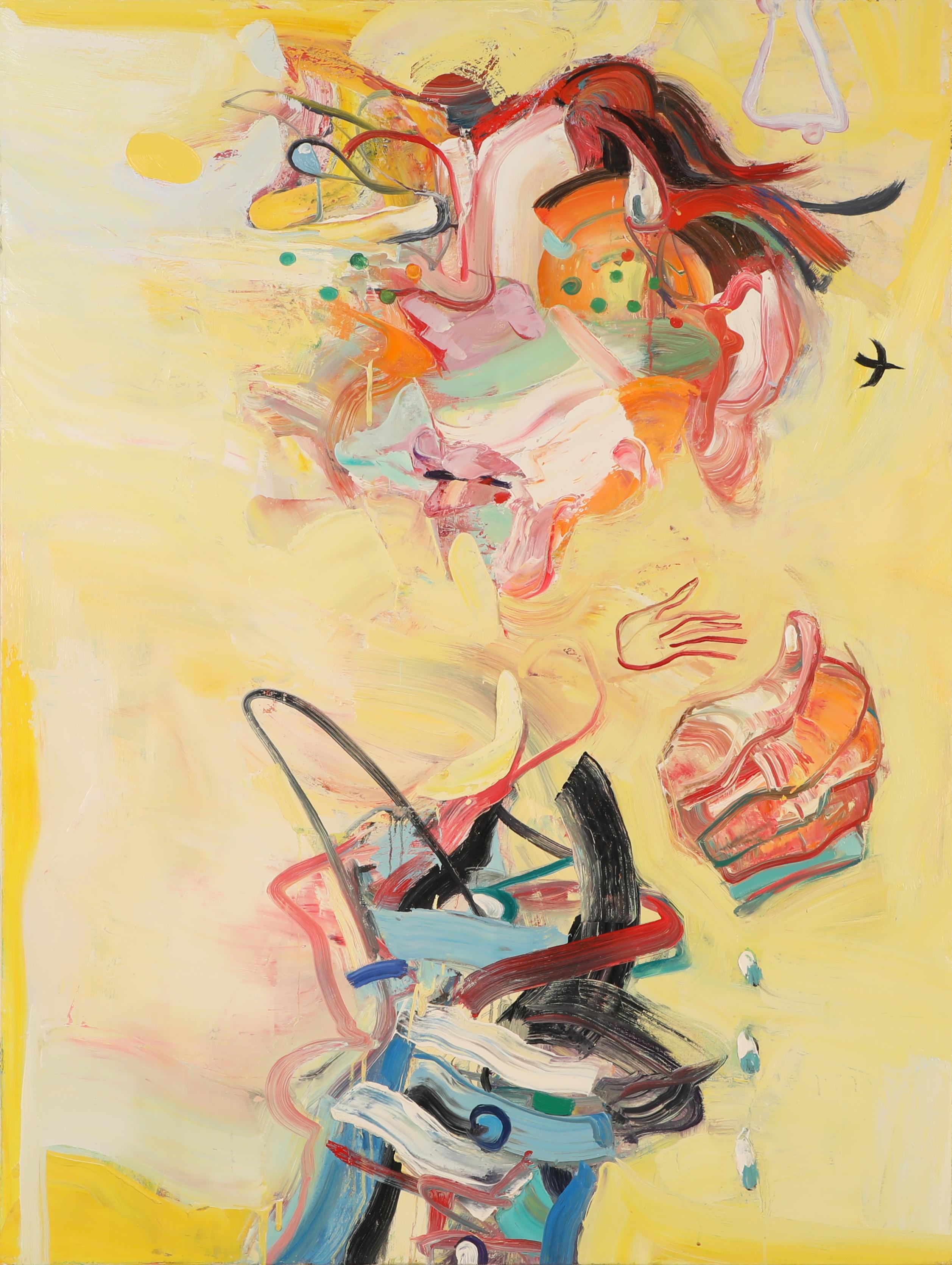 Stupido con la faccia da lentiggine (Zen Master H.) - Painting Espressionismo astratto di Robert Jessup