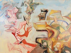 Yellow Car with Woman and Puppet