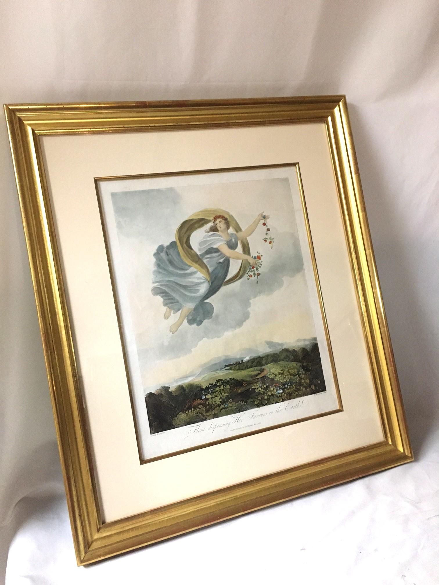 Georgiano John Thornton Flora che dispensa i suoi favori dal Tempio di Flora 1807 in vendita