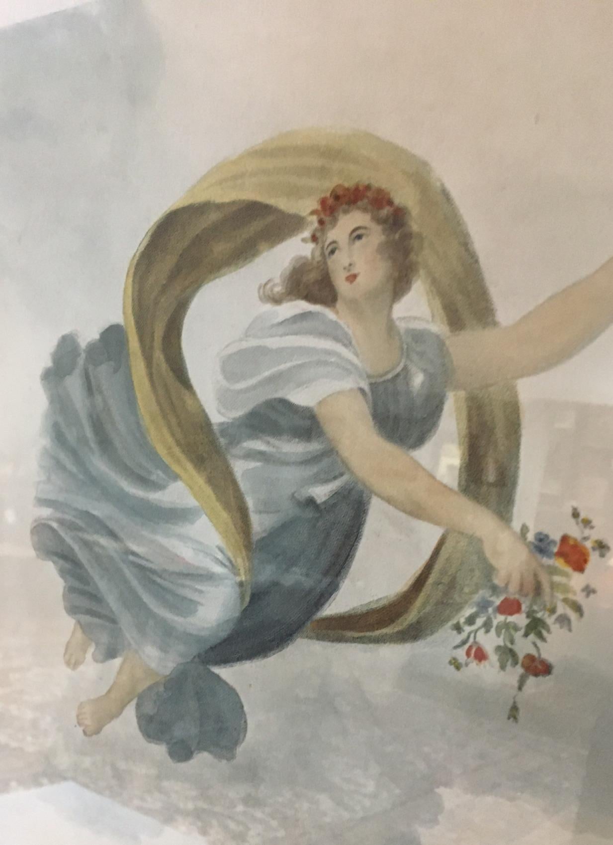 Inglese John Thornton Flora che dispensa i suoi favori dal Tempio di Flora 1807 in vendita