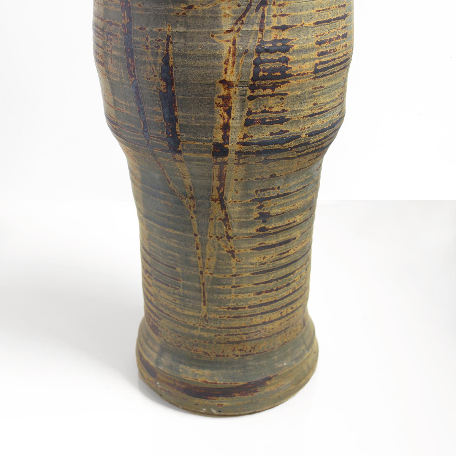 20th Century Robert Johnson Washington, Studio Vase with Figures, United Kingdom, 1966 For Sale