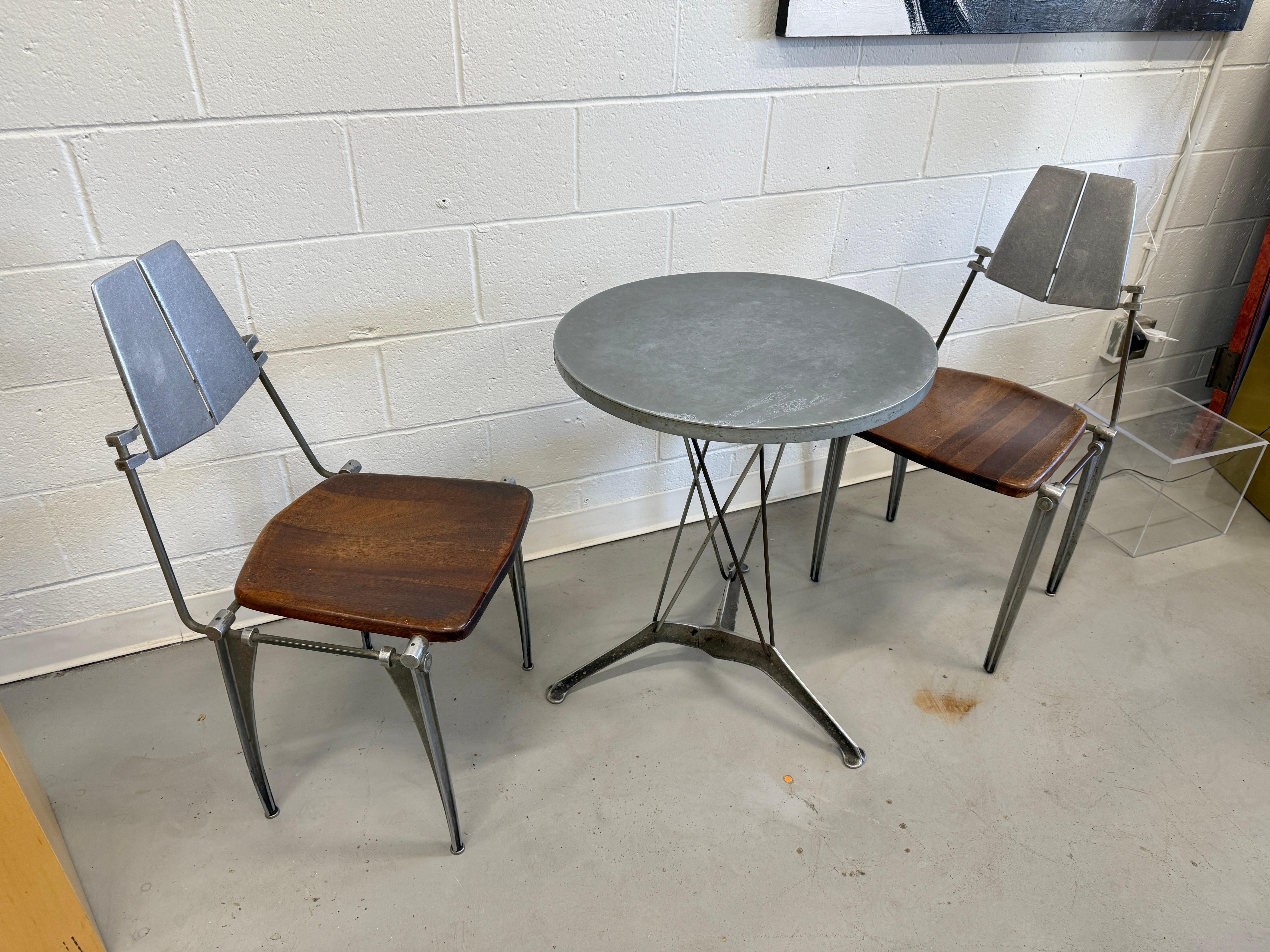 Américain Chaise et table en aluminium de Robert Jostens en vente