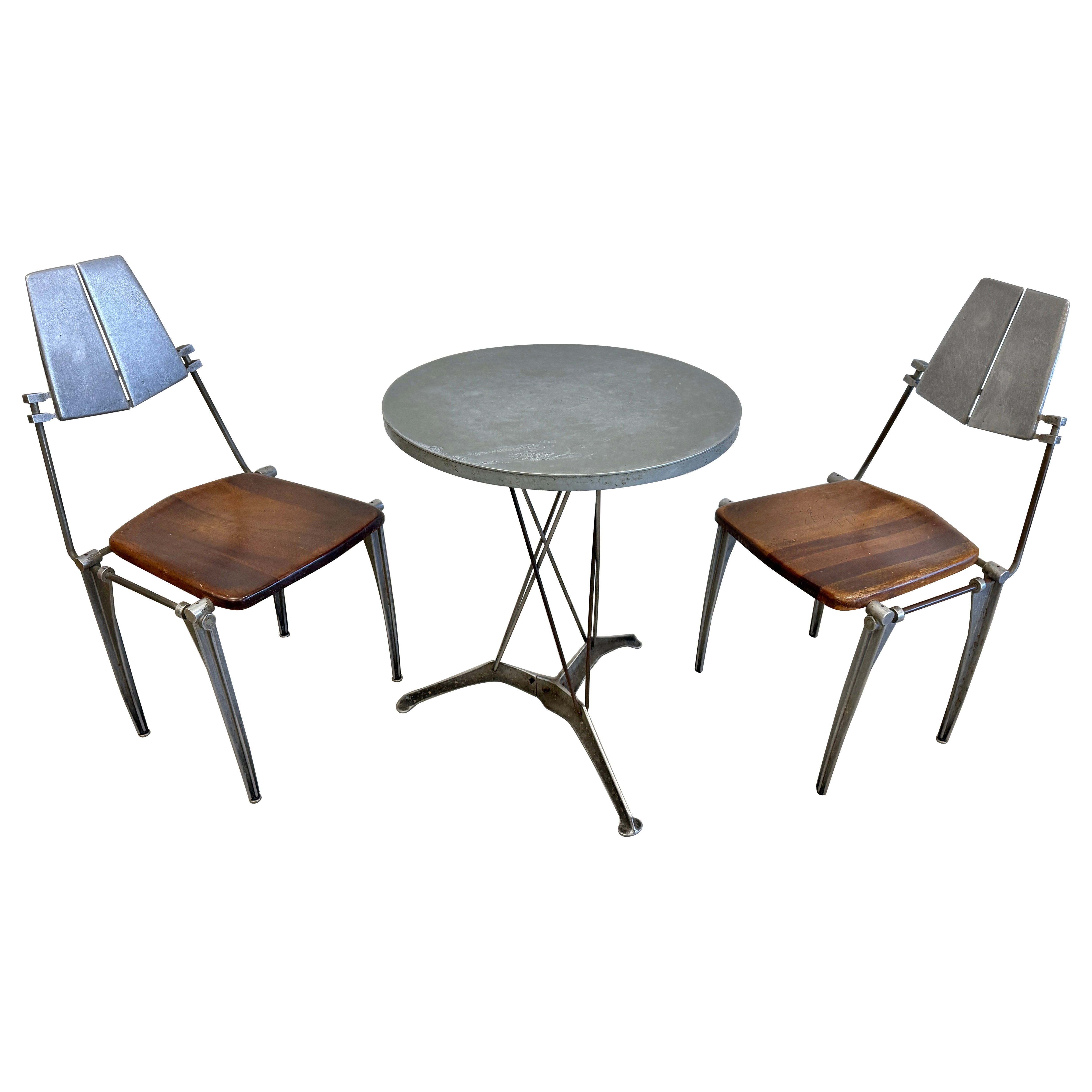 Robert Josten Aluminum Chair and Table