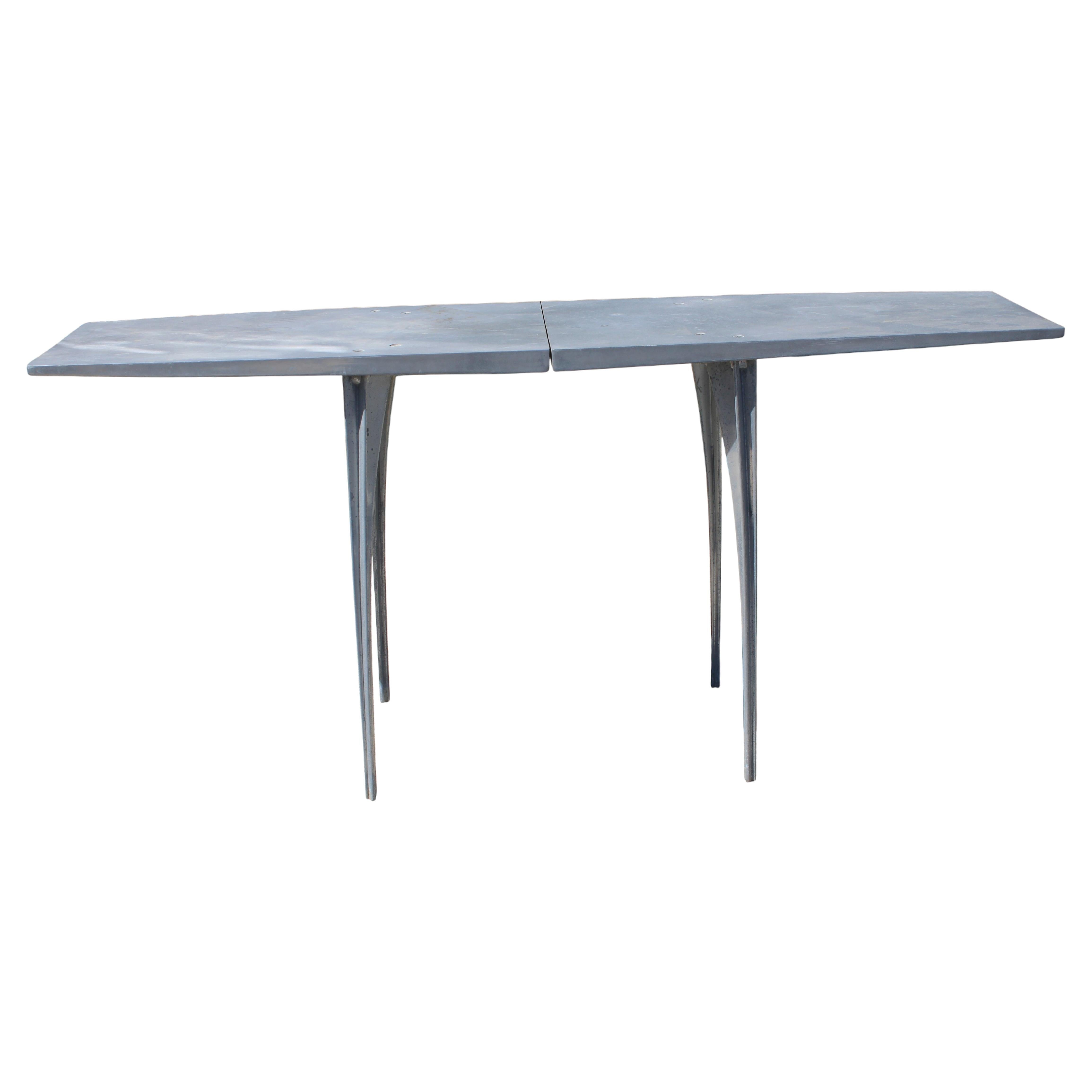 Robert Josten Aluminum Console Table