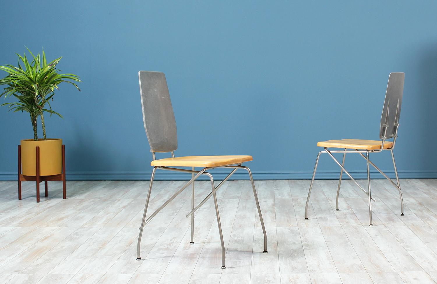 Mid-Century Modern Robert Josten Aluminum Dining Chairs