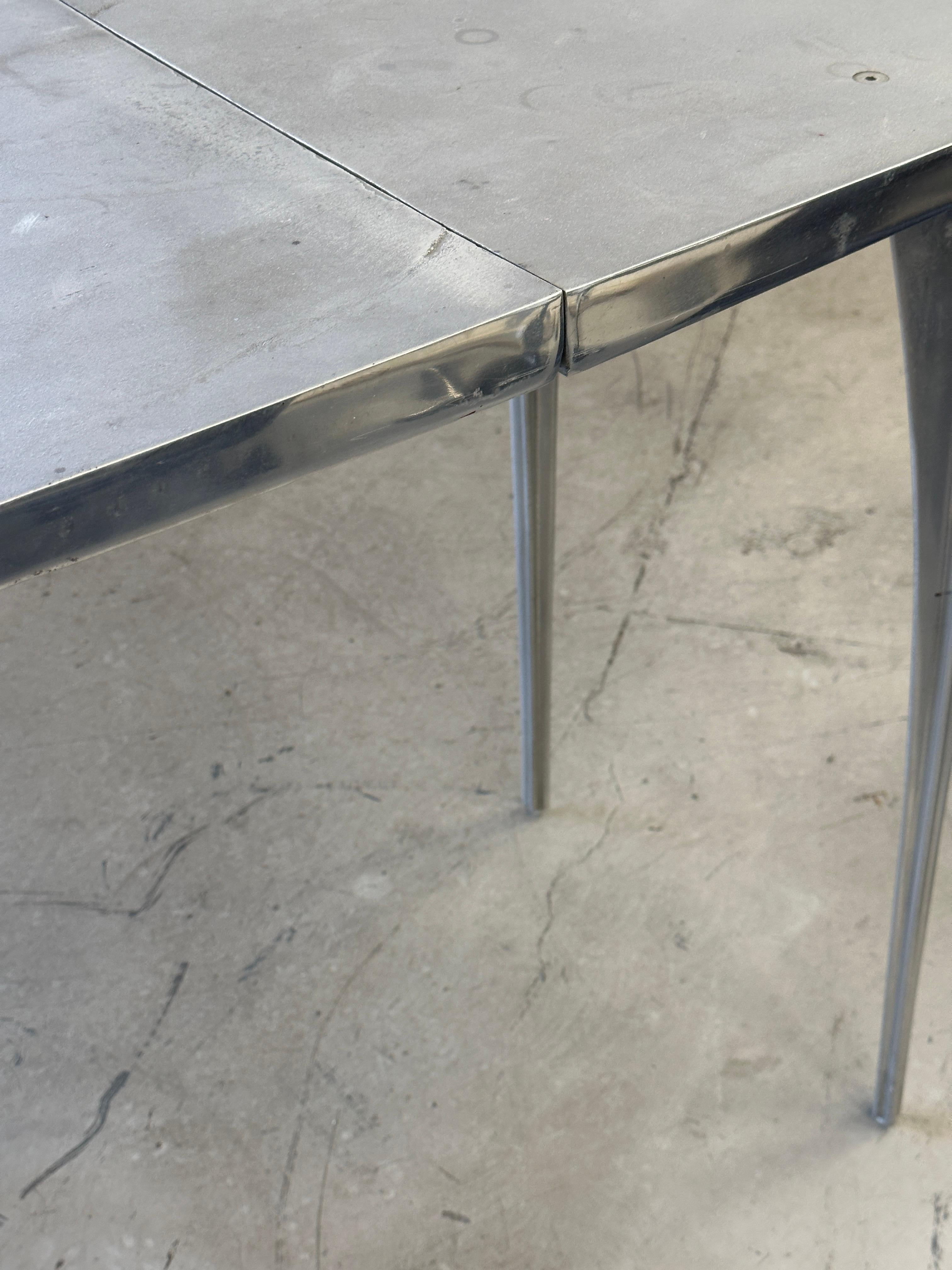 Robert Josten Sculptural Aluminum Console Sofa Table 1