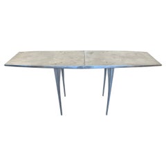 Consola escultórica de aluminio Robert Josten Mesa de sofá