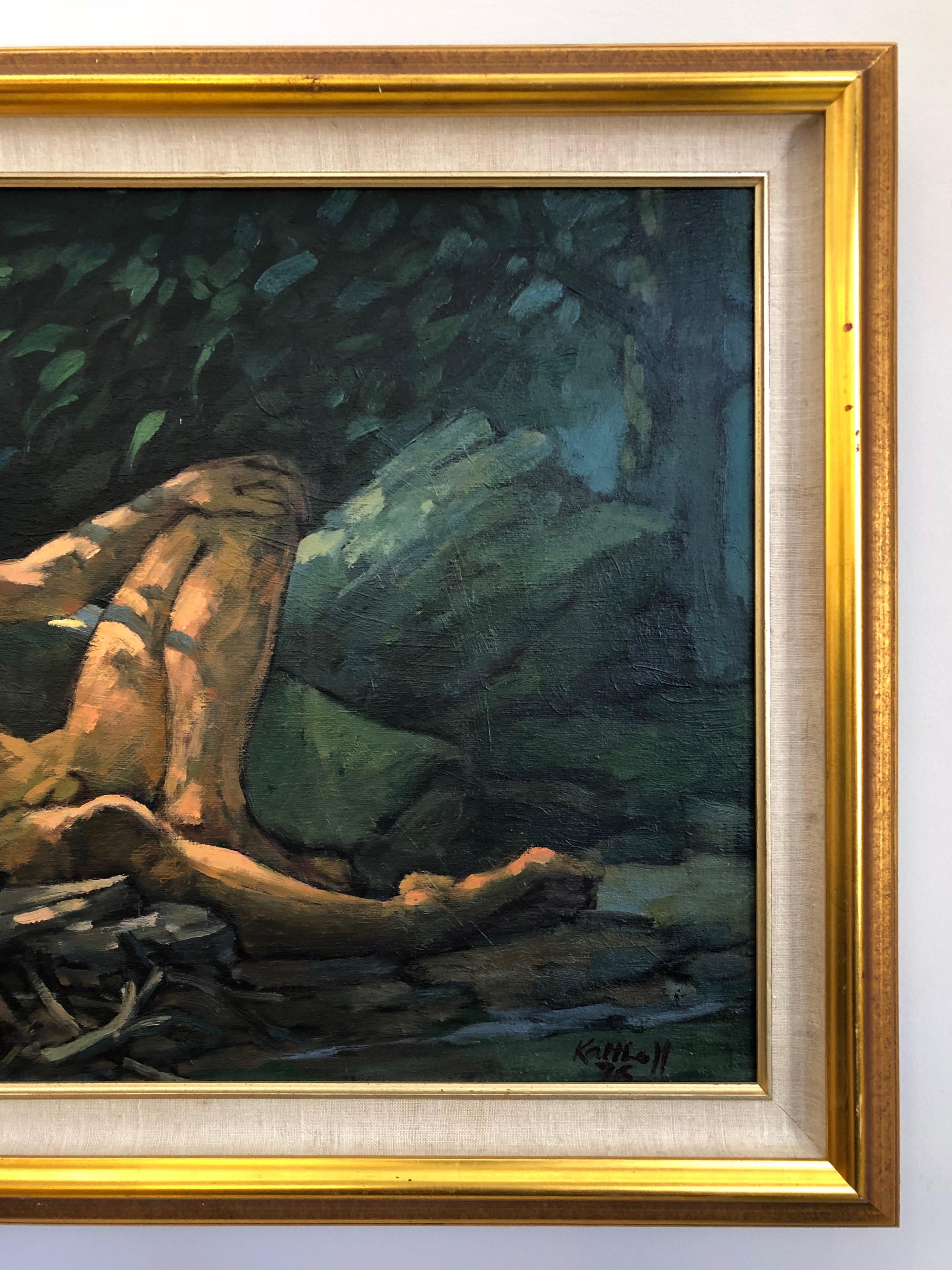 American Robert Kalthoff “Immortality”, Impressionist Figural Oil Painting, 1976