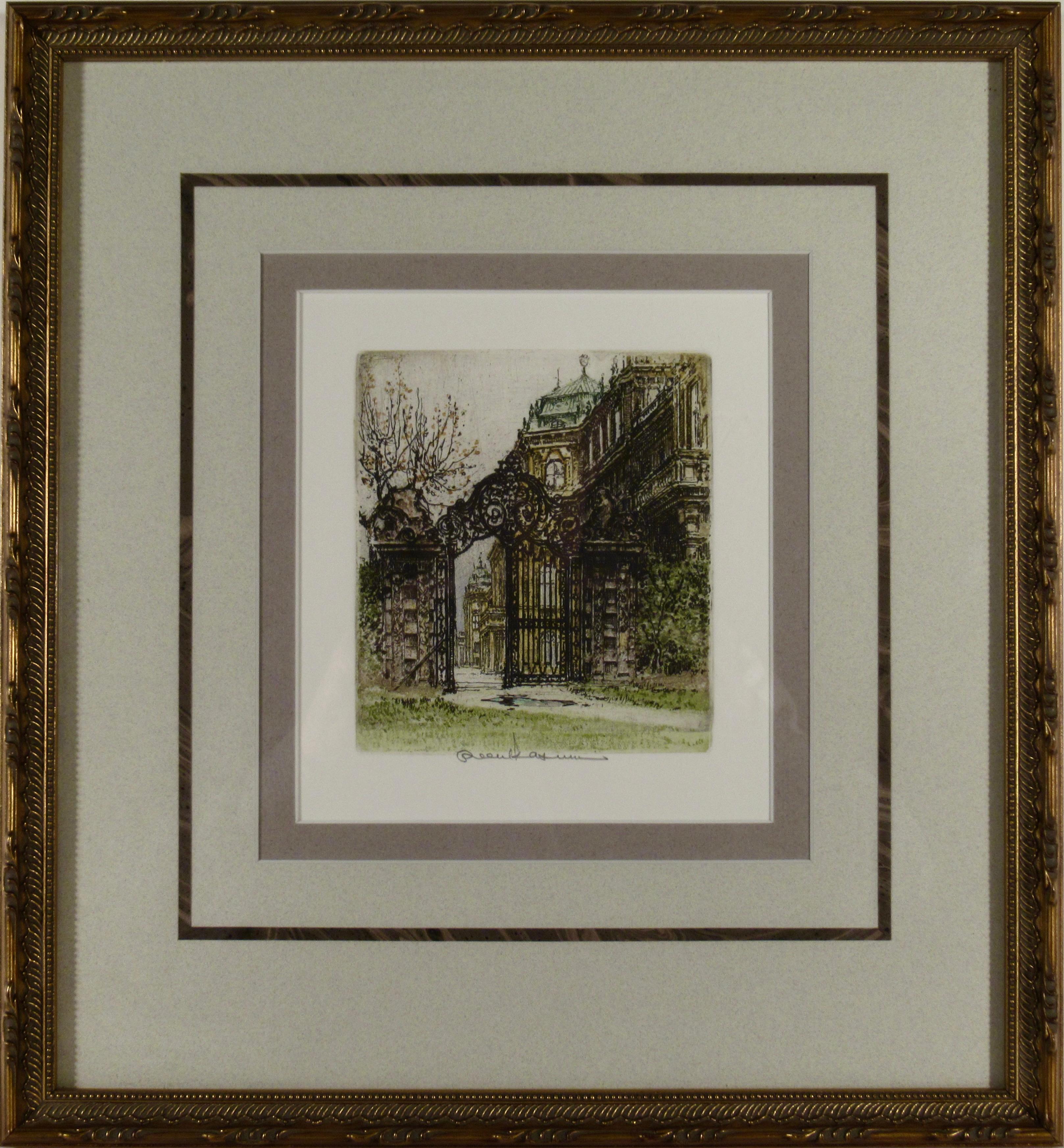 Robert Kasimir Figurative Print - Belvedere