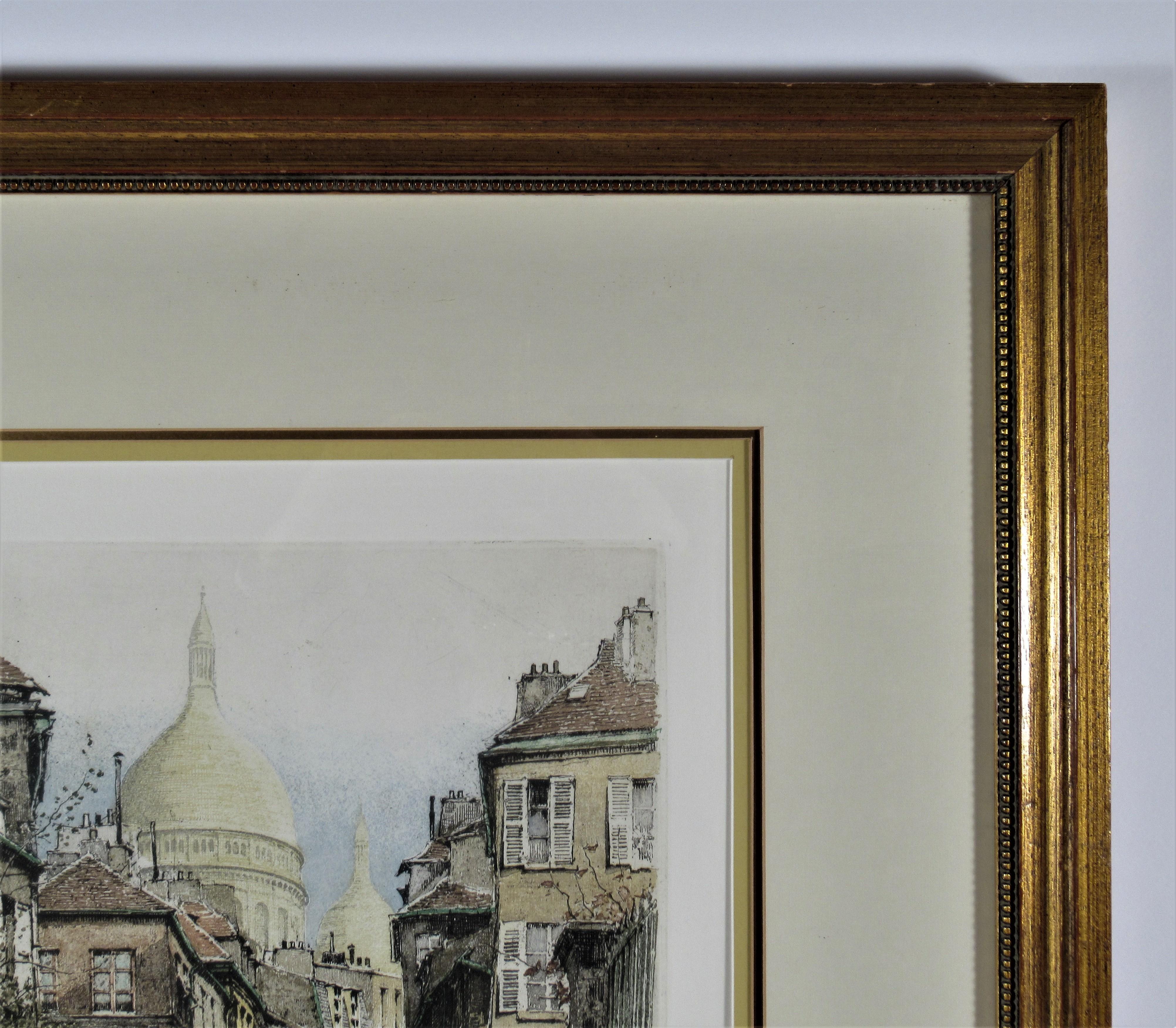 Paris, Montmartre, Le Sacre Coeur - Realist Print by Robert Kasimir