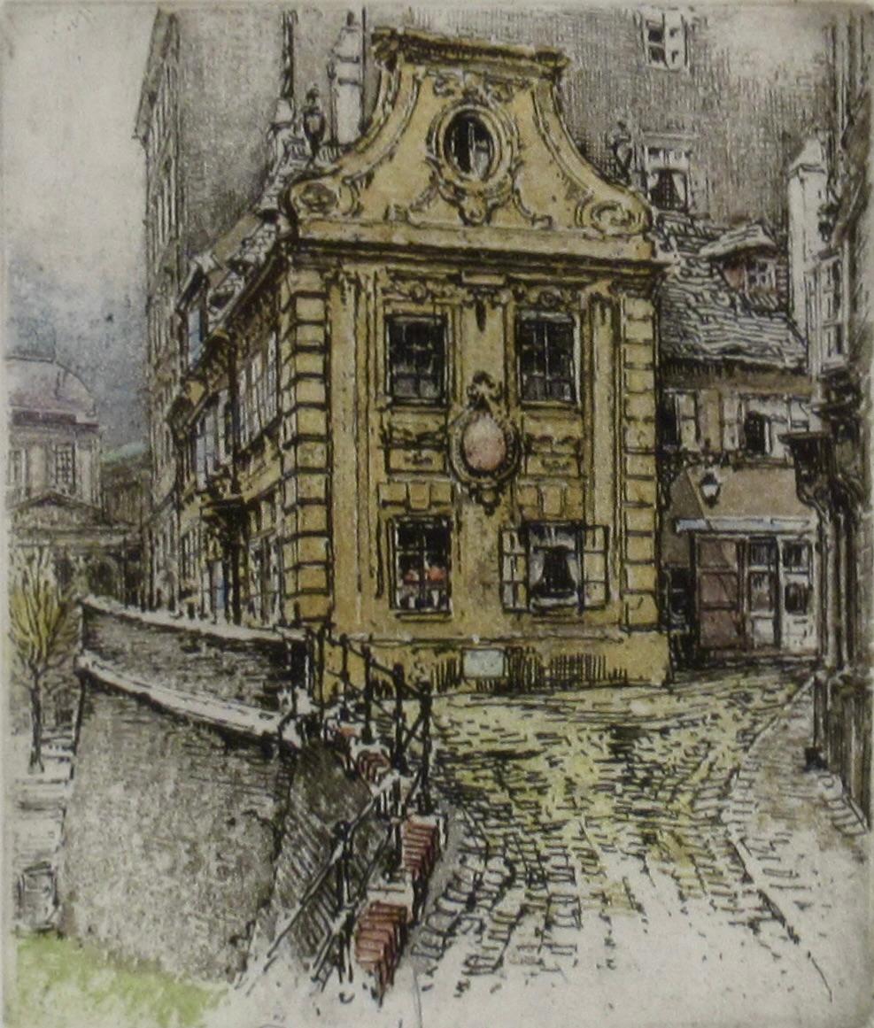 Casa di Schubert, Vienna - Print Realismo di Robert Kasimir