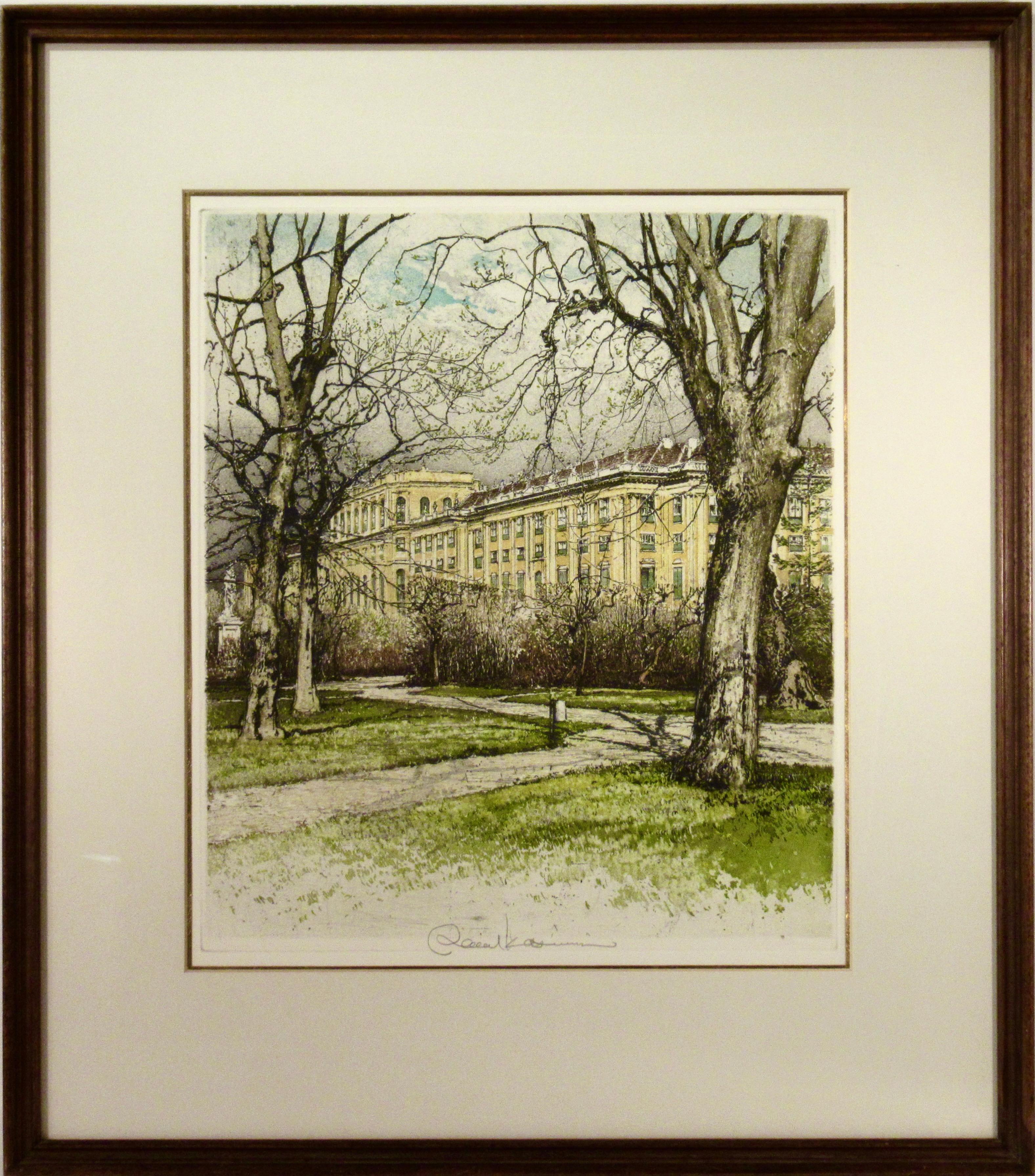 Robert Kasimir Landscape Print - Vienna Scene
