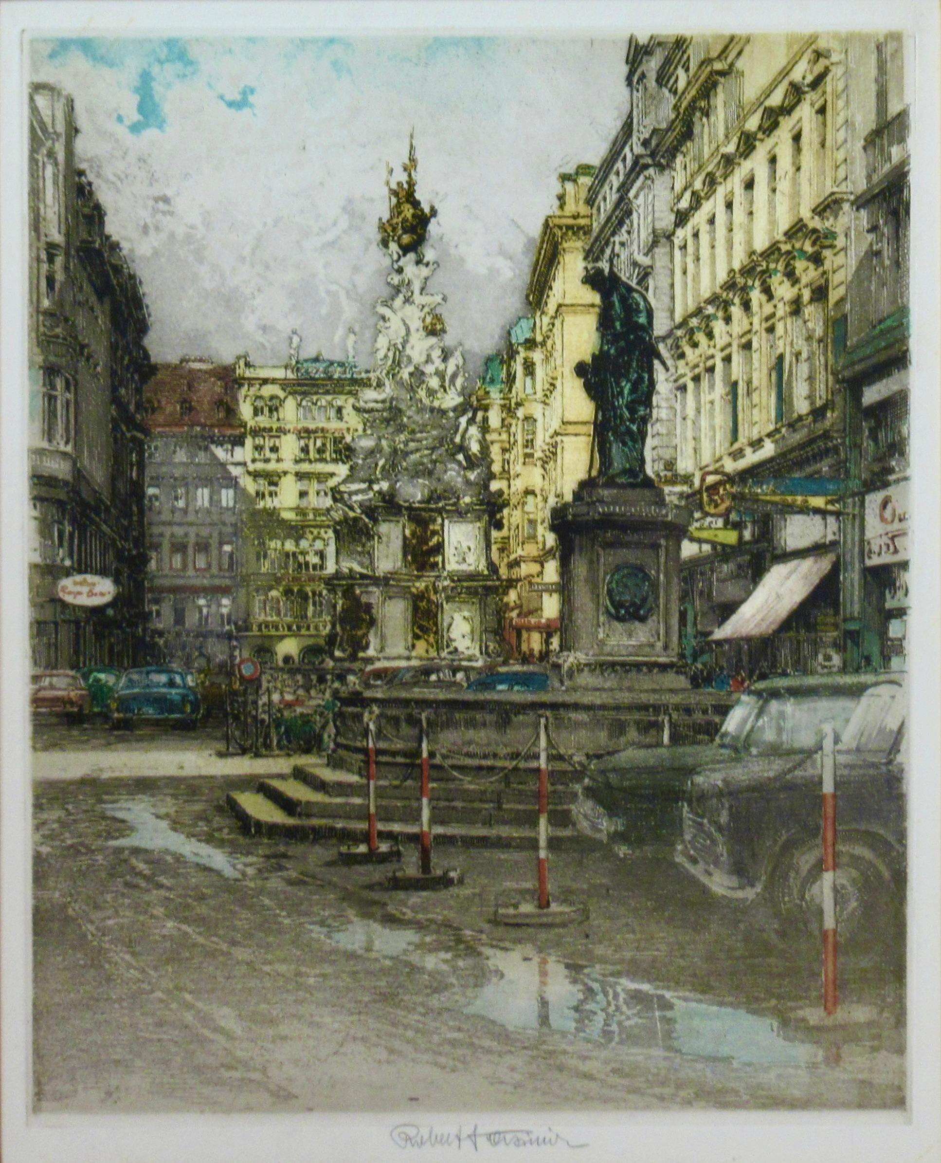 Scène de Vienne II - Print de Robert Kasimir