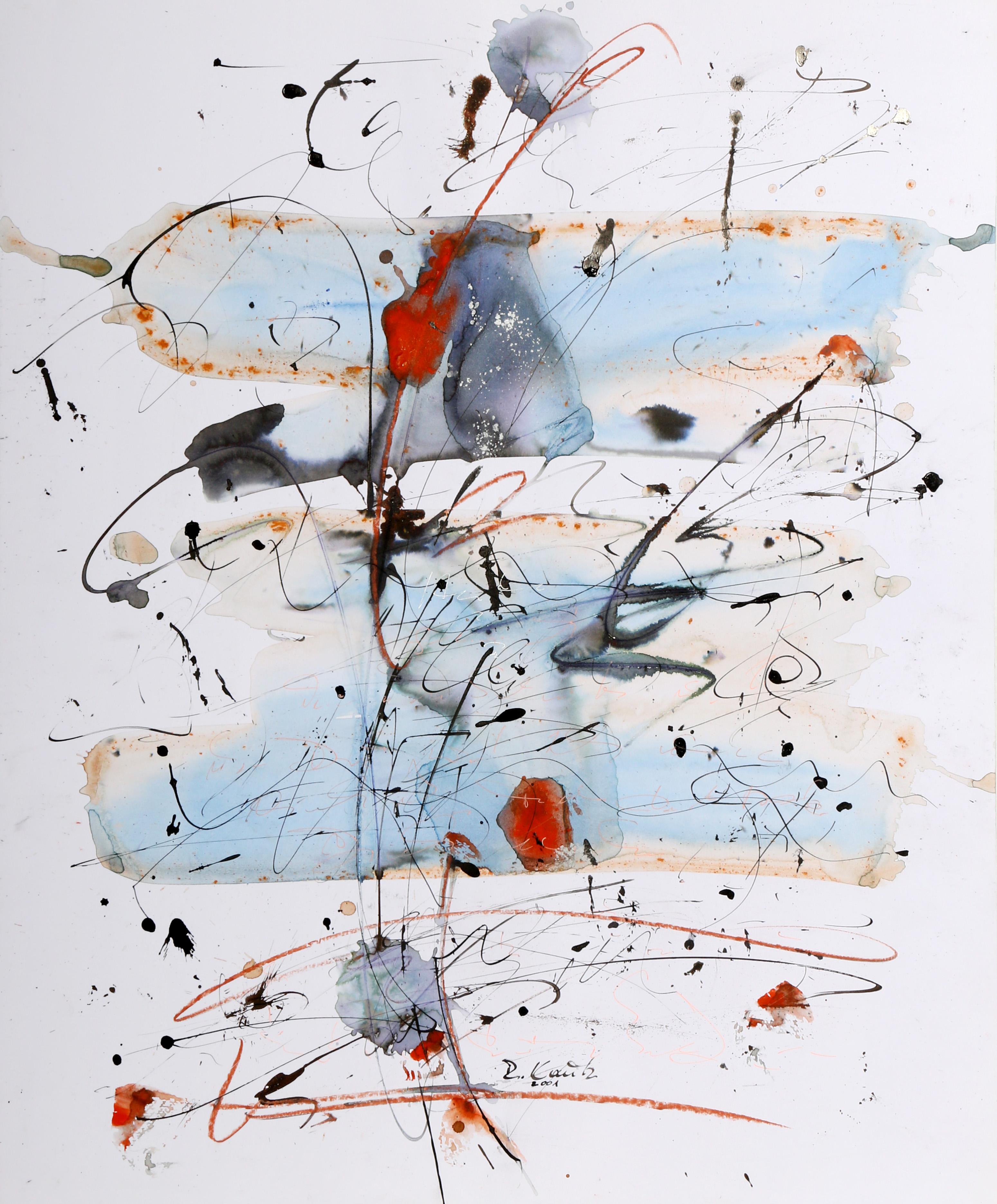 Künstler: Robert Kautz, Österreicher
Titel: unbetitelt
Jahr: 2001
Medium: Acryl und Mischtechnik auf Papier, signiert und datiert unten rechts
Größe: 23,5 Zoll x 19,5 Zoll (59,69 cm x 49,53 cm)