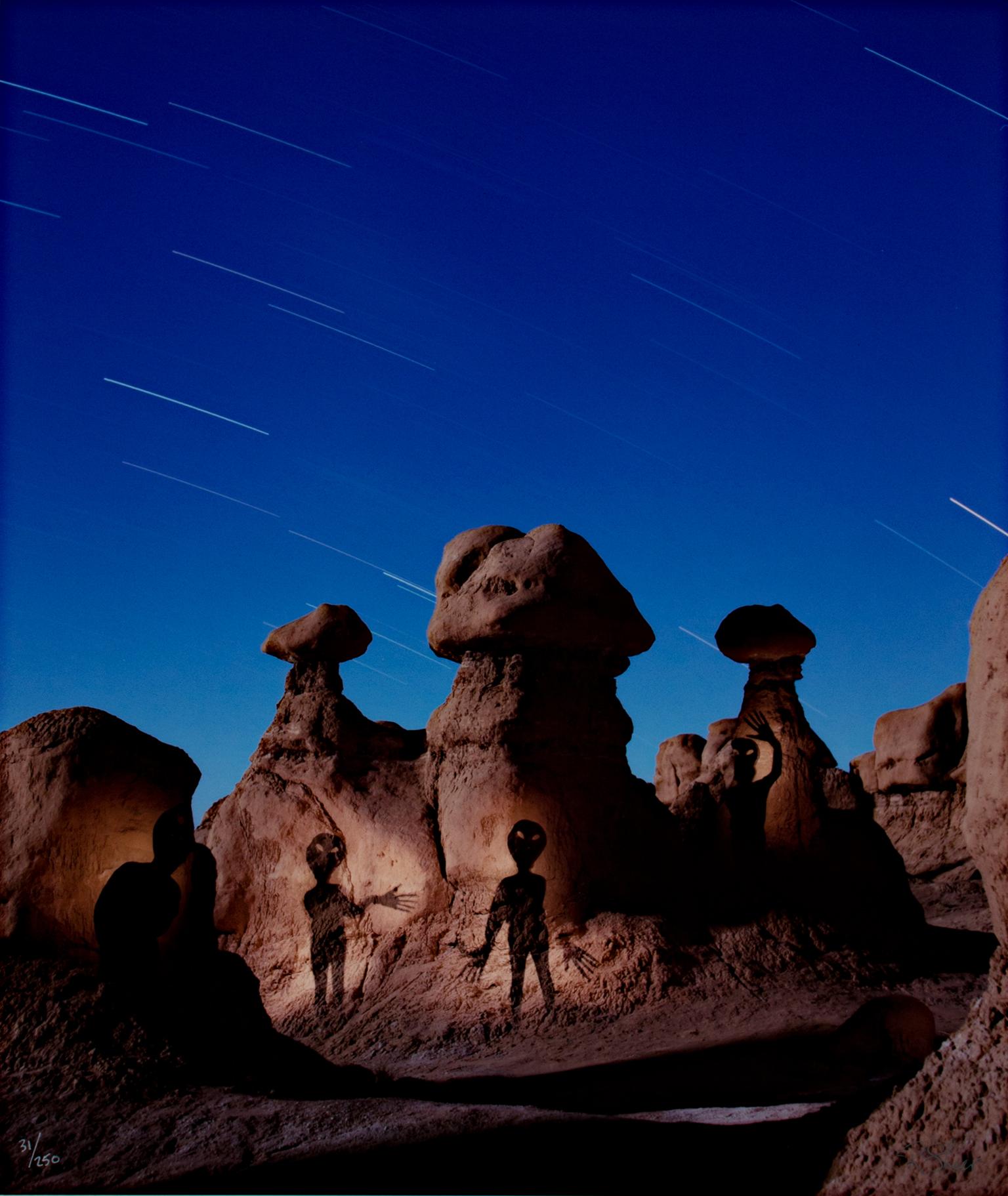 "Aliens at Goblin Valley, " Performance Photography signed by Robert Kawika Sheer