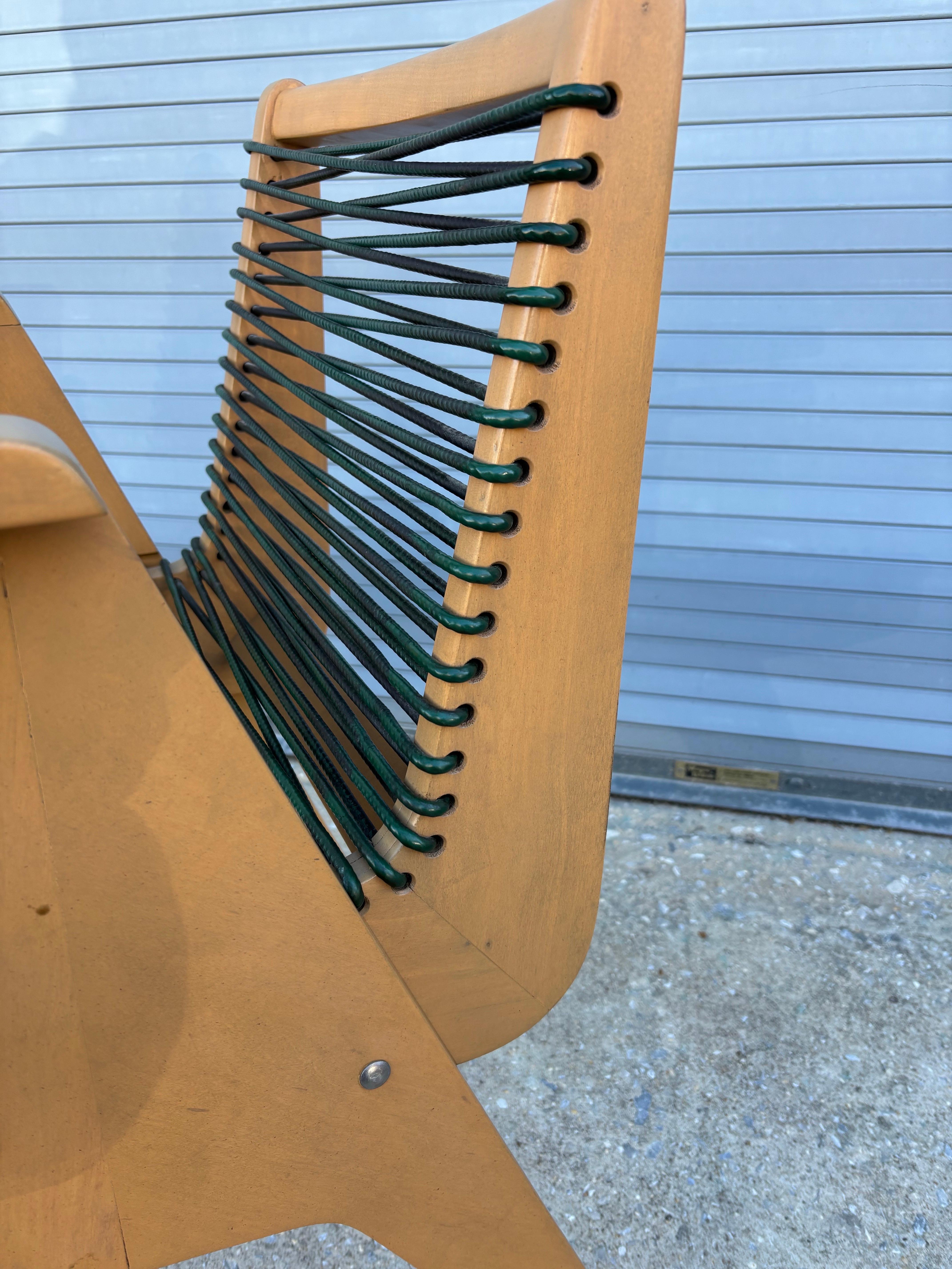 Mid-Century moderno Robert Kayton Coppia di poltrone di corda in vendita