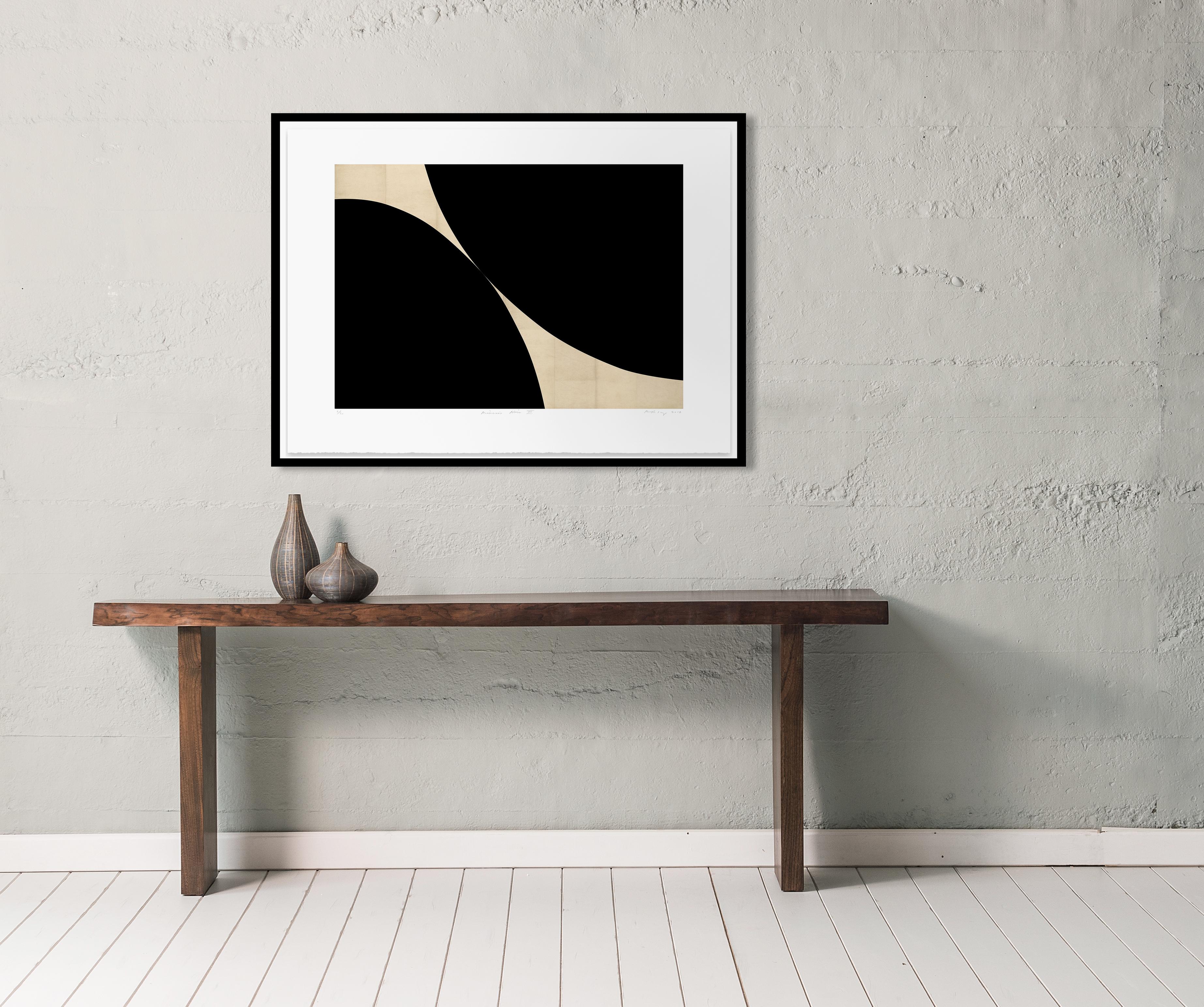 Mimesis Noir III - Abstract Print by Robert Kelly
