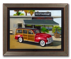 "1948 Woody" by Robert Kenneth White, Original Signed Oil Painting