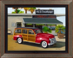 "1948 Woody" de Robert Kenneth White, pintura al óleo original firmada